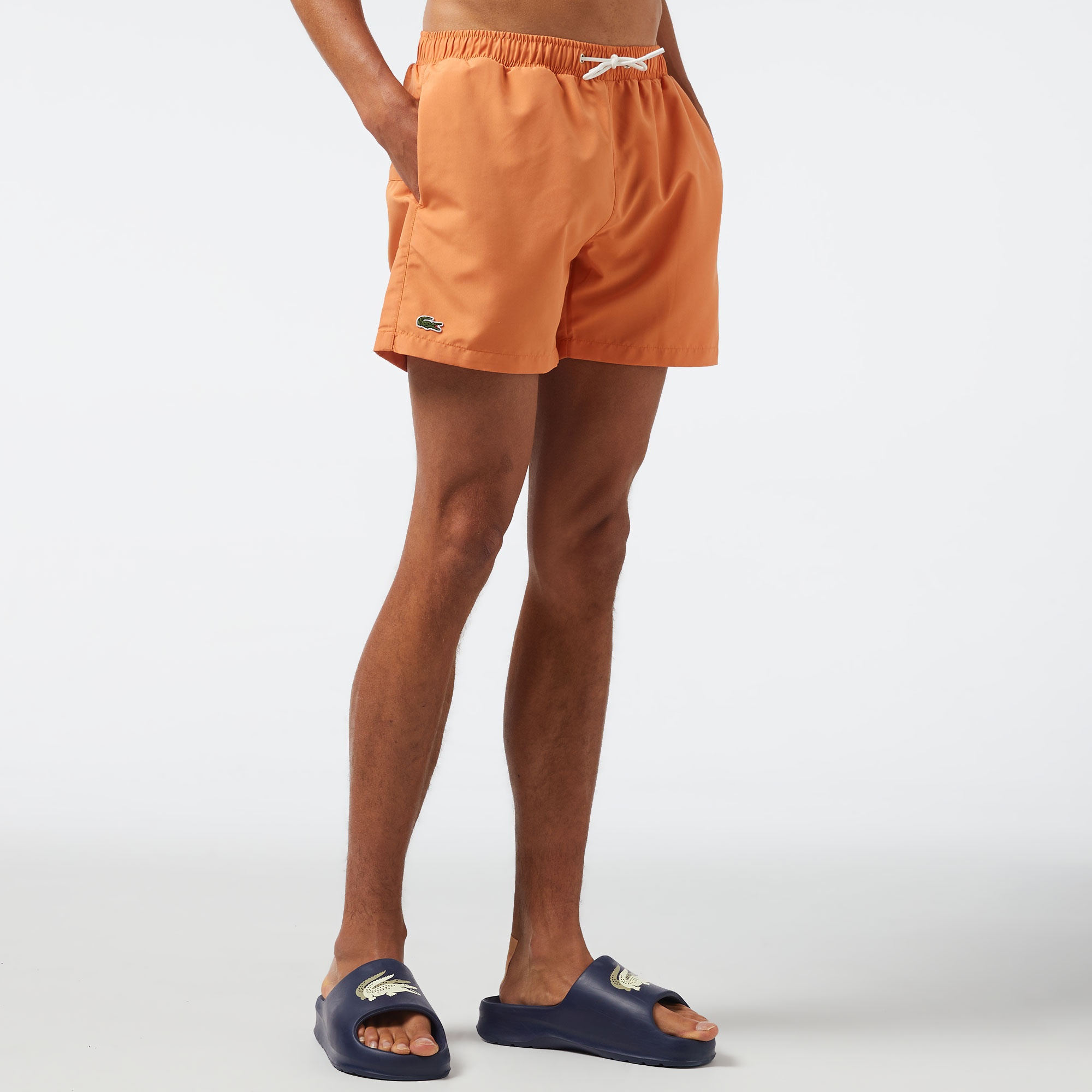 Lacoste Erkek Baskılı Turuncu Mayo Şort