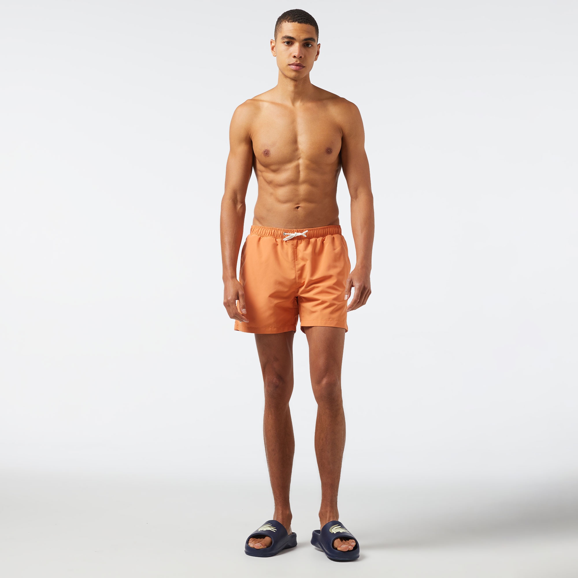 Lacoste Erkek Baskılı Turuncu Mayo Şort