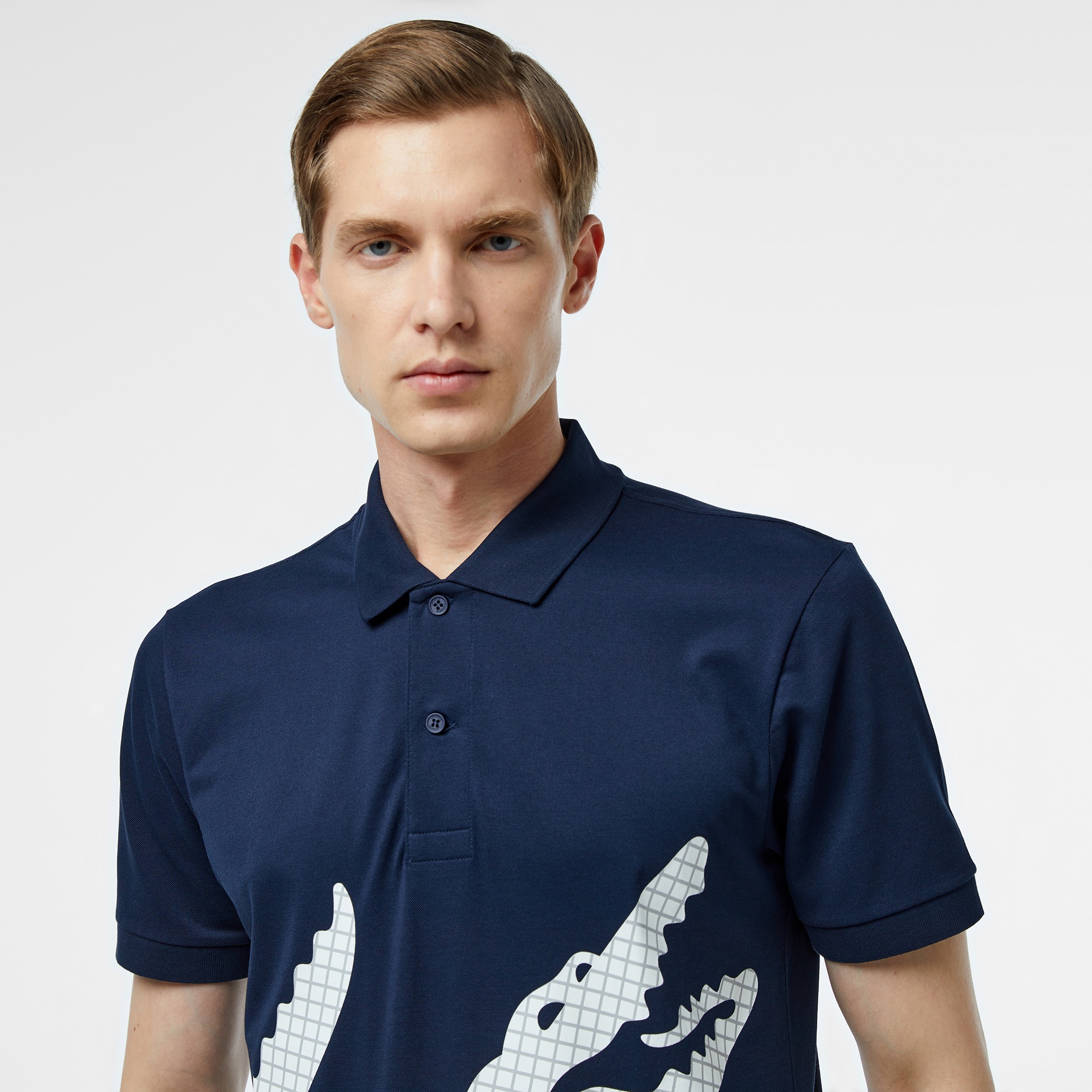 Lacoste Erkek Regular Fit Baskılı Lacivert Polo