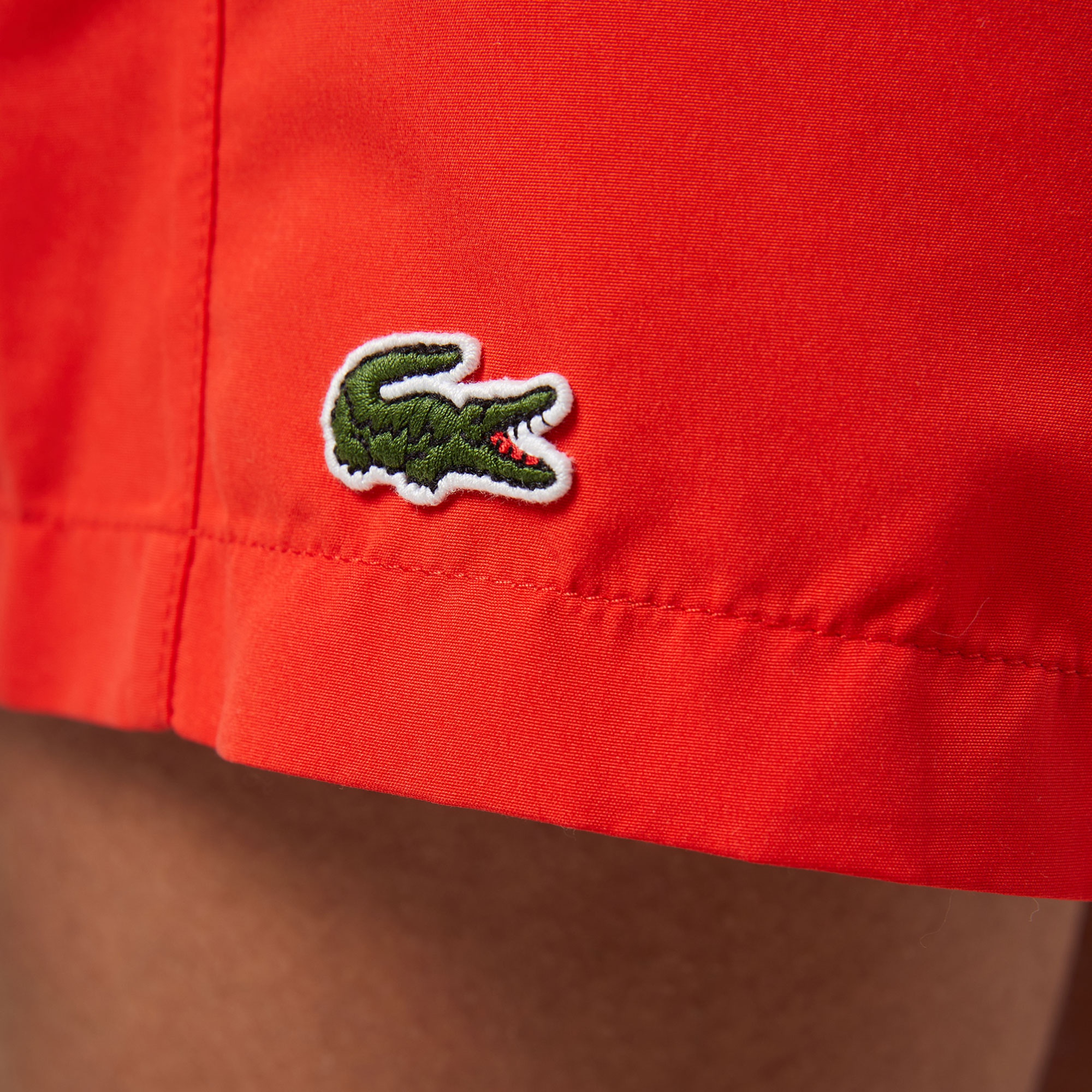 Lacoste Erkek Renk Bloklu Kırmızı Mayo Şort