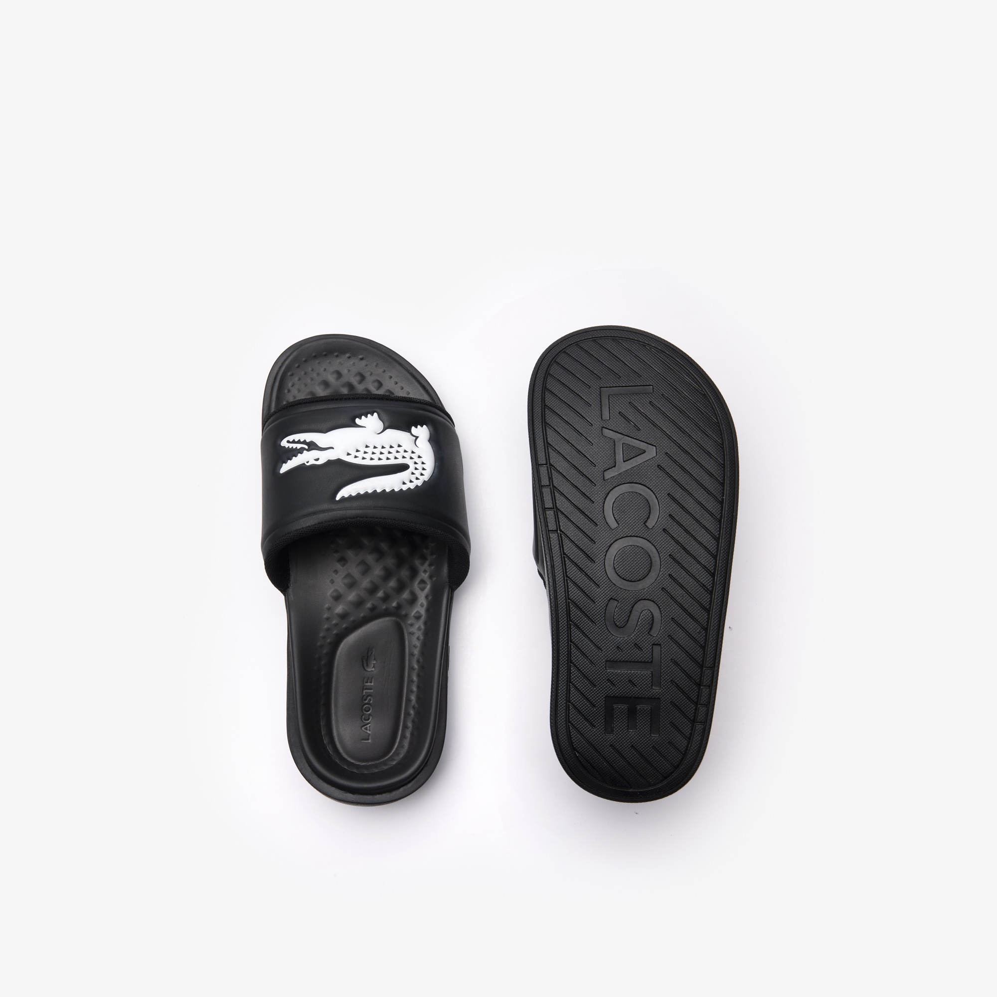 Lacoste Kadın Croco Dualiste Siyah Terlik