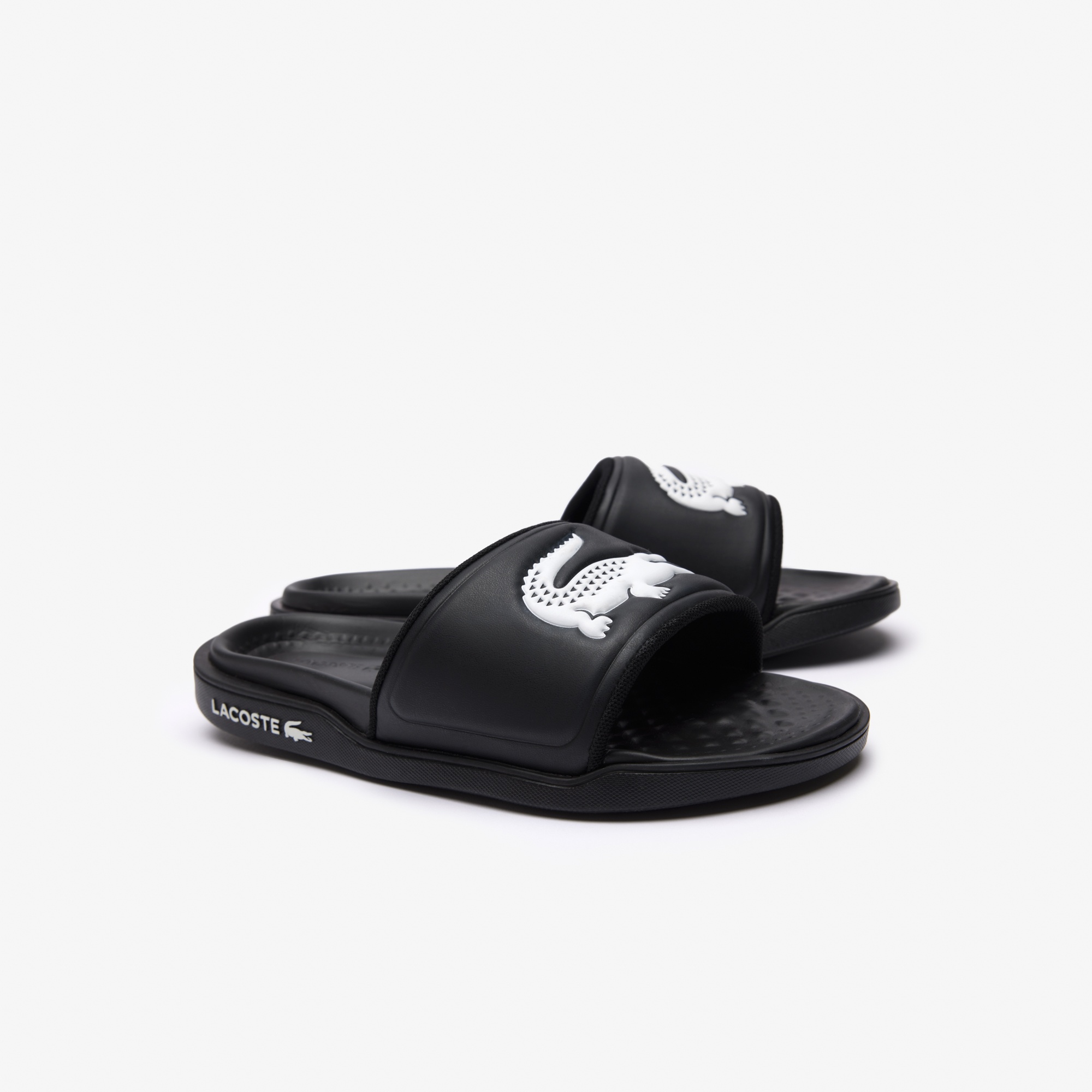 Lacoste Kadın Croco Dualiste Siyah Terlik