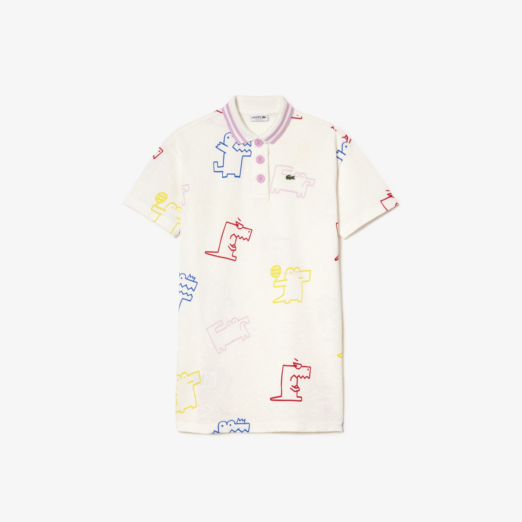 Lacoste Kız Çocuk Beyaz Elbise