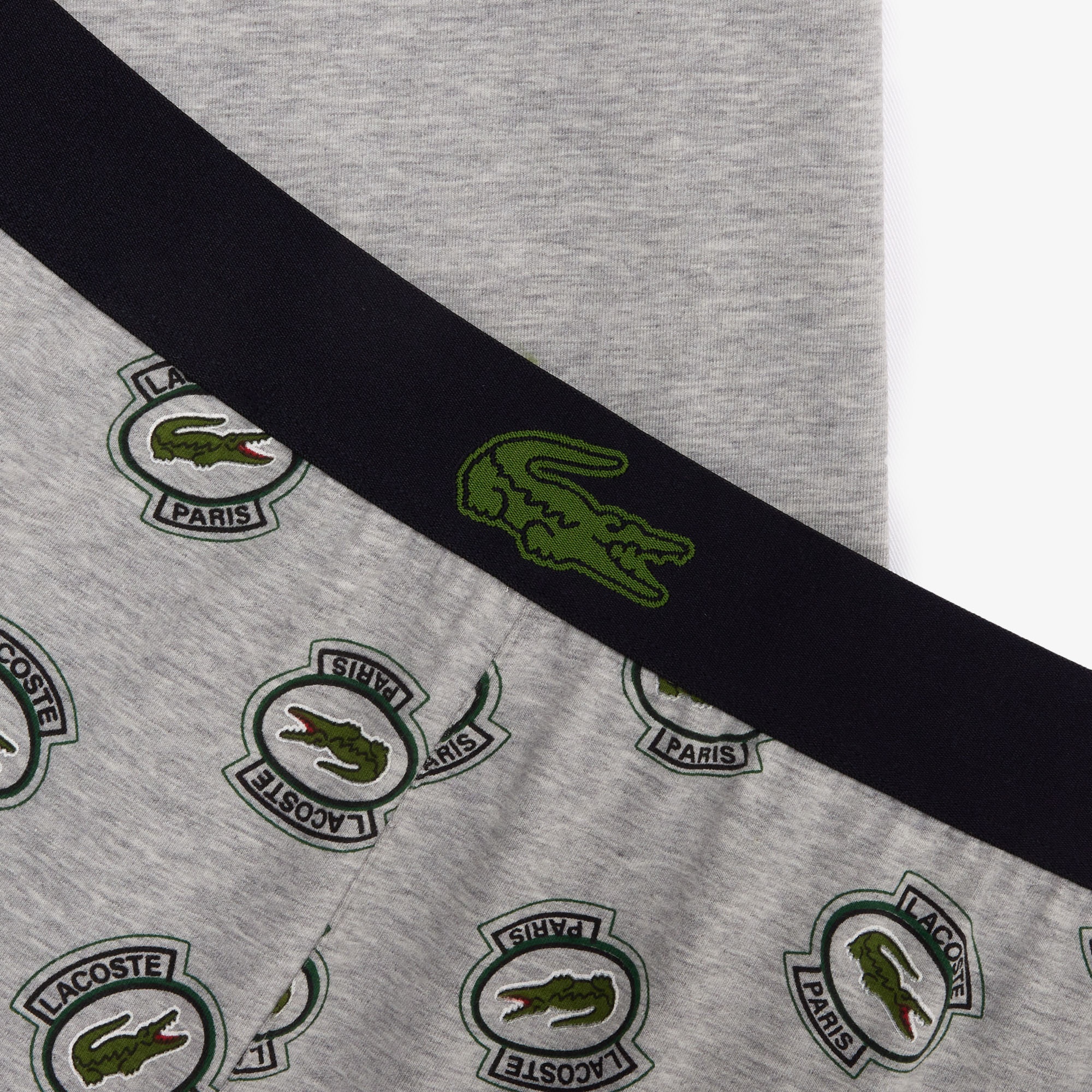 Lacoste Erkek Baskılı Gri Pijama Takımı