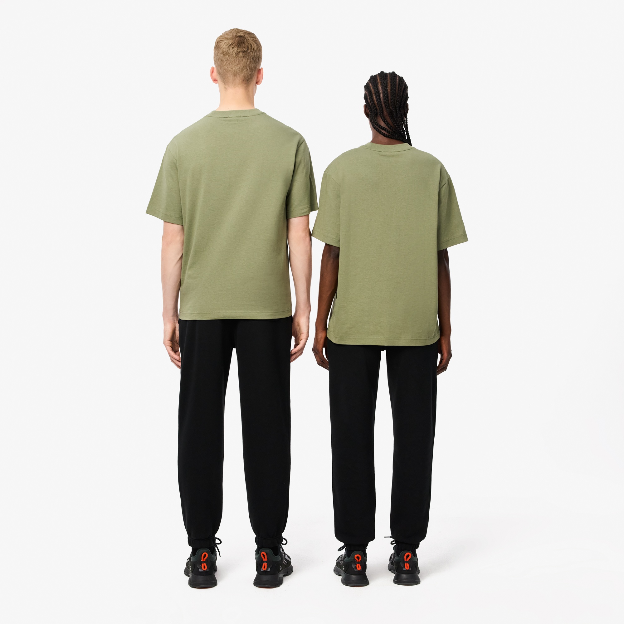Lacoste Unisex Relaxed Fit Organik Pamuk Siyah Eşofman Altı