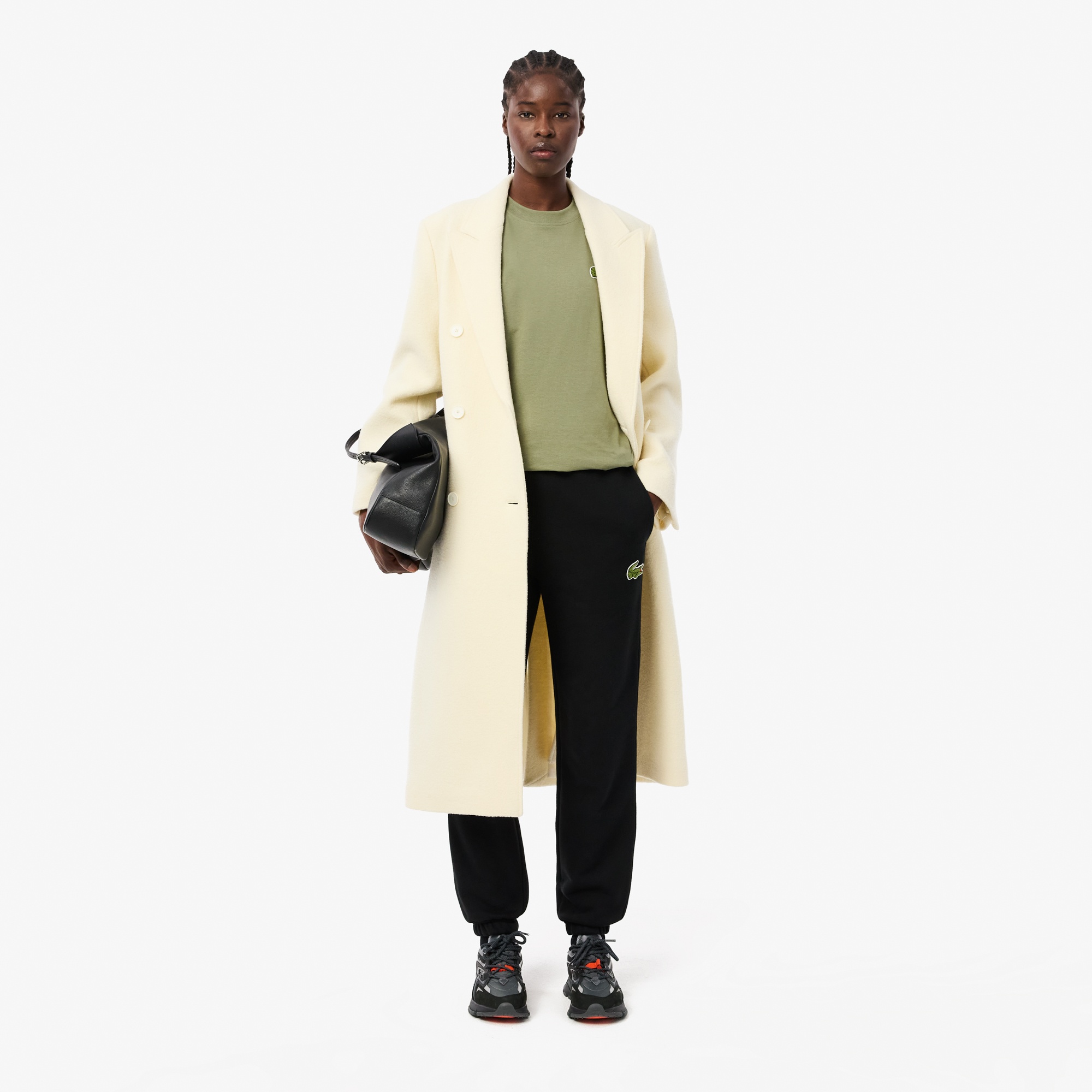 Lacoste Unisex Relaxed Fit Organik Pamuk Siyah Eşofman Altı