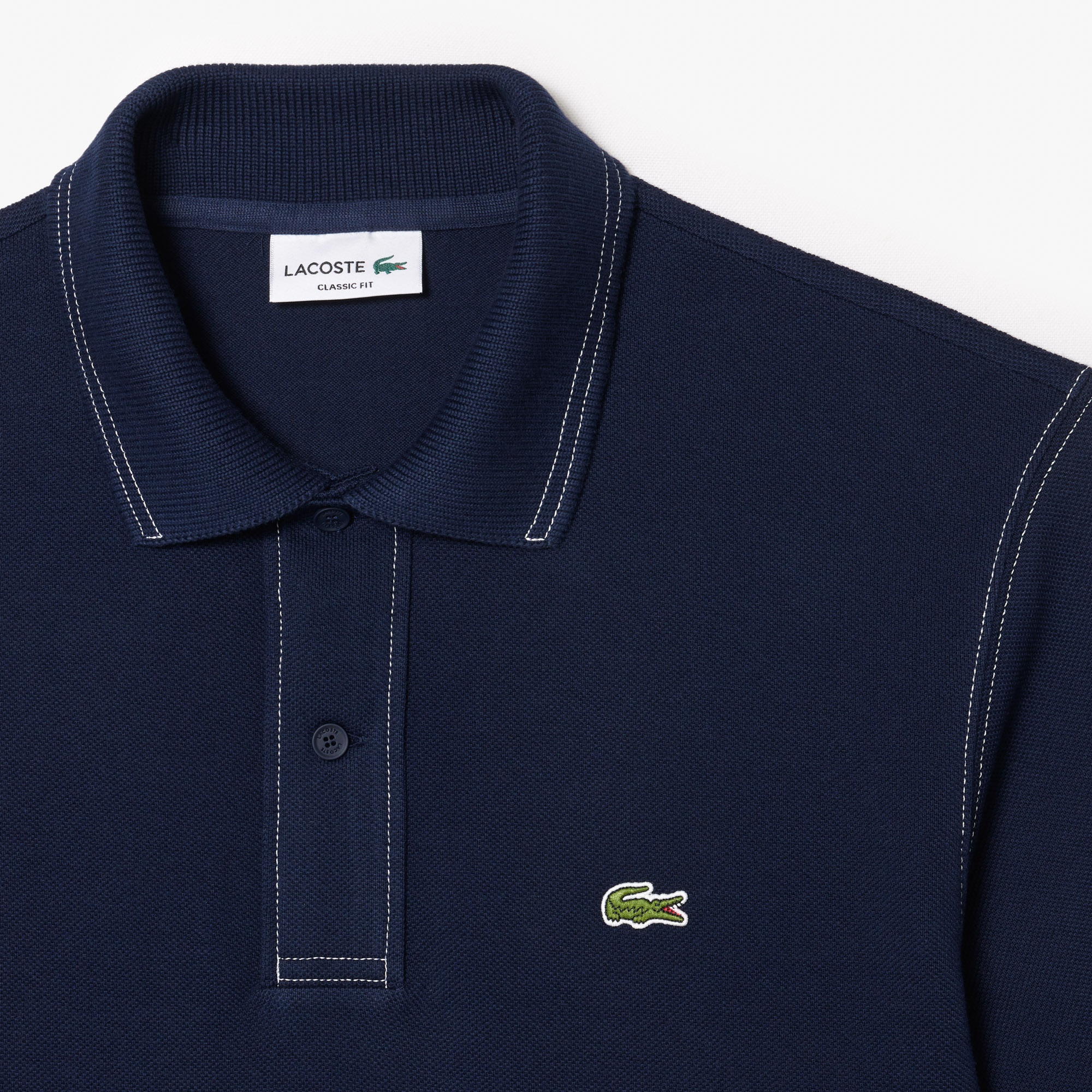 Lacoste Erkek Classic Fit Organik Pamuk Lacivert Polo