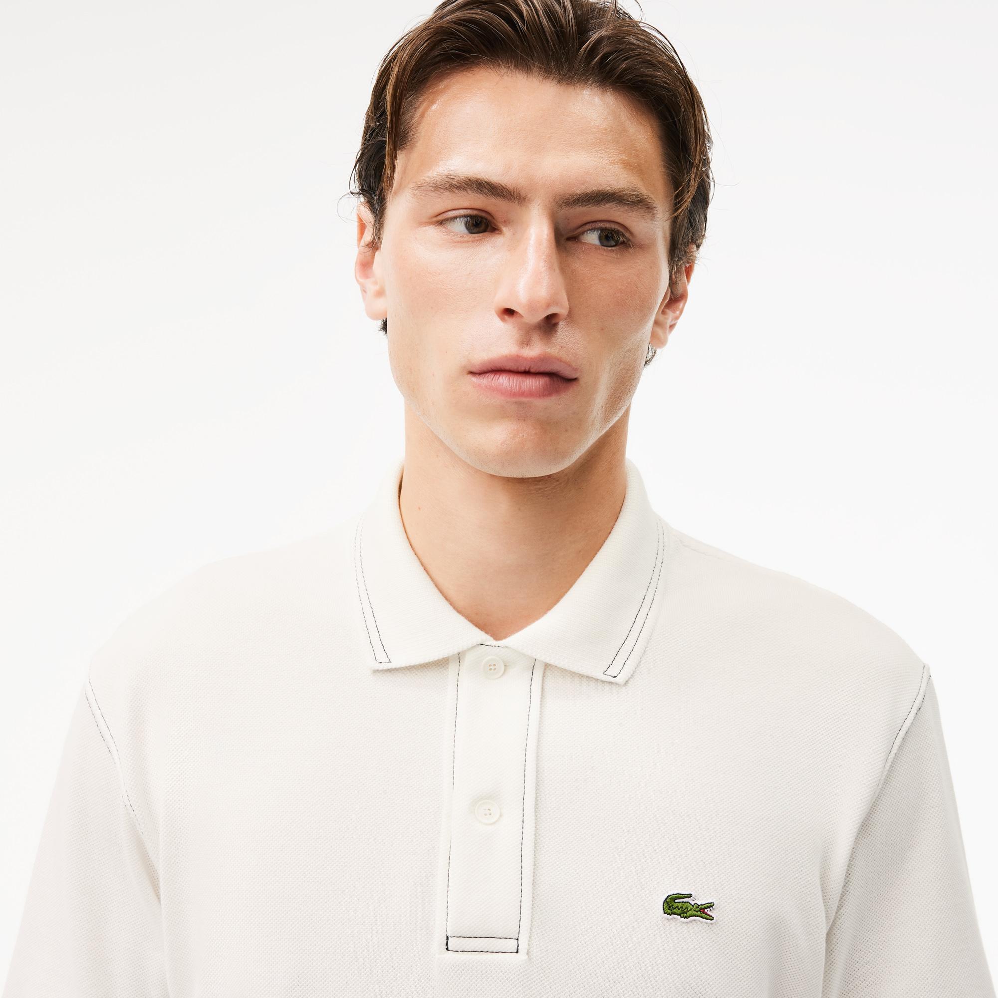 Lacoste Erkek Classic Fit Organik Pamuk Beyaz Polo