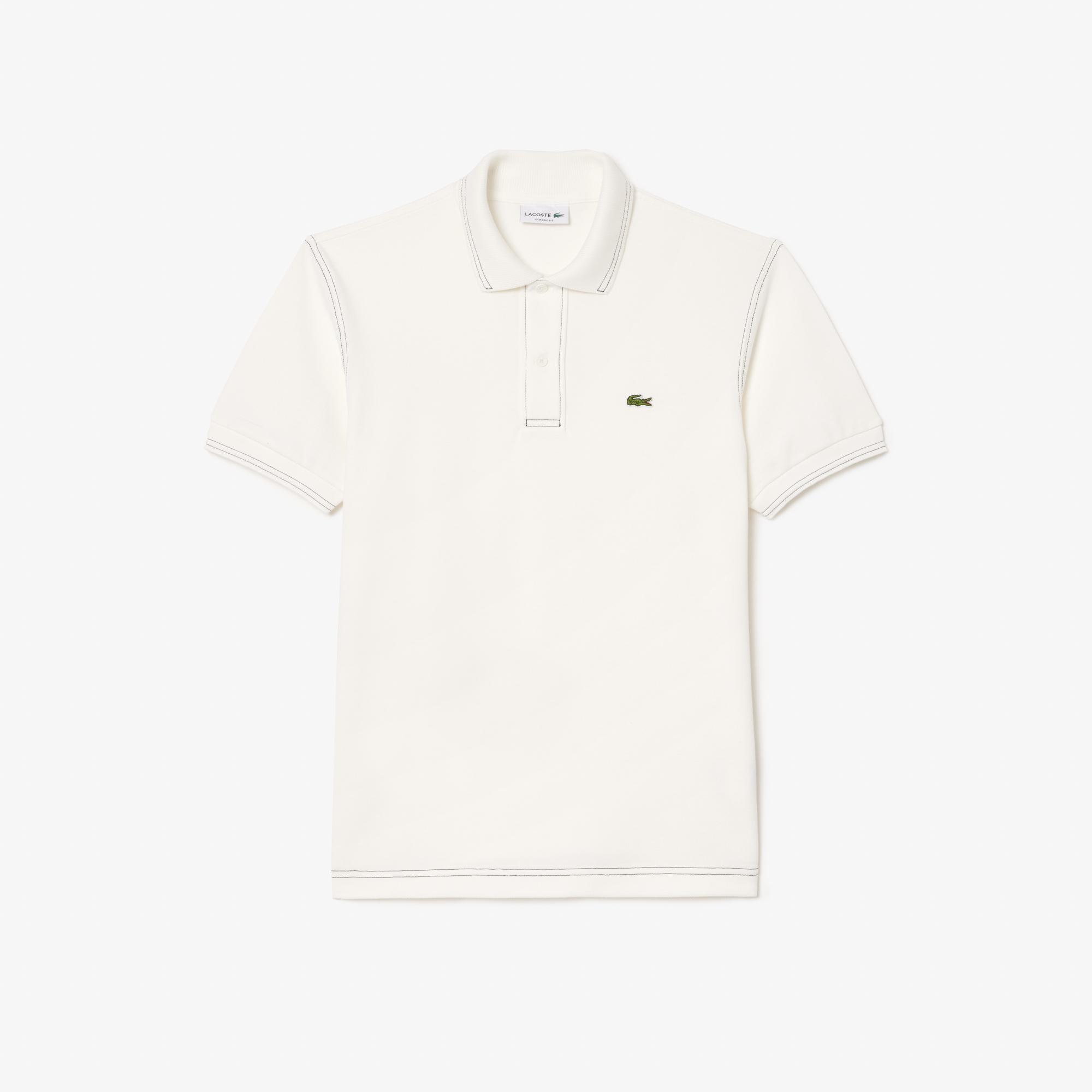 Lacoste Erkek Classic Fit Organik Pamuk Beyaz Polo