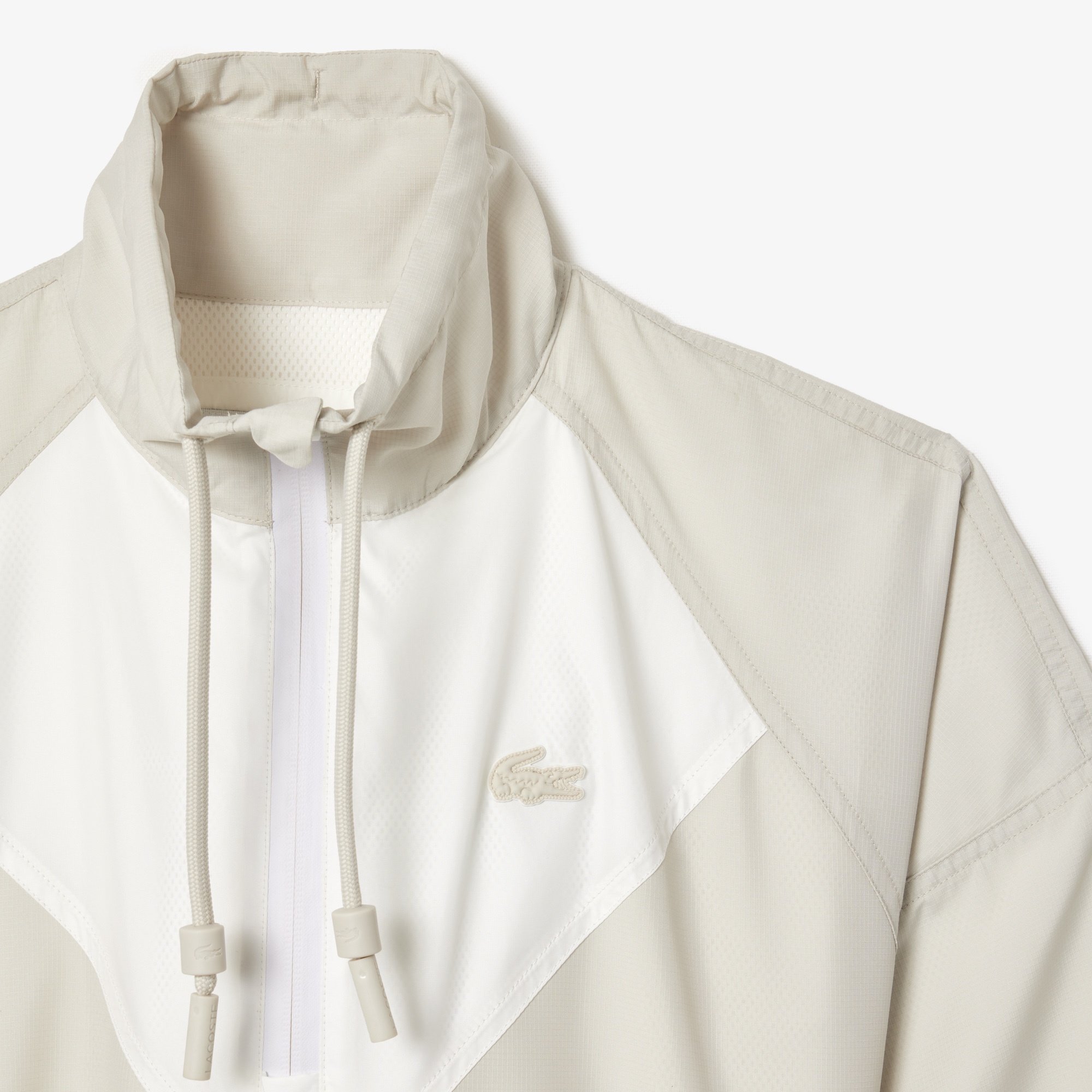 Lacoste Kadın Relaxed Fit Uzun Kollu Yarım Fermuarlı Gri Elbise