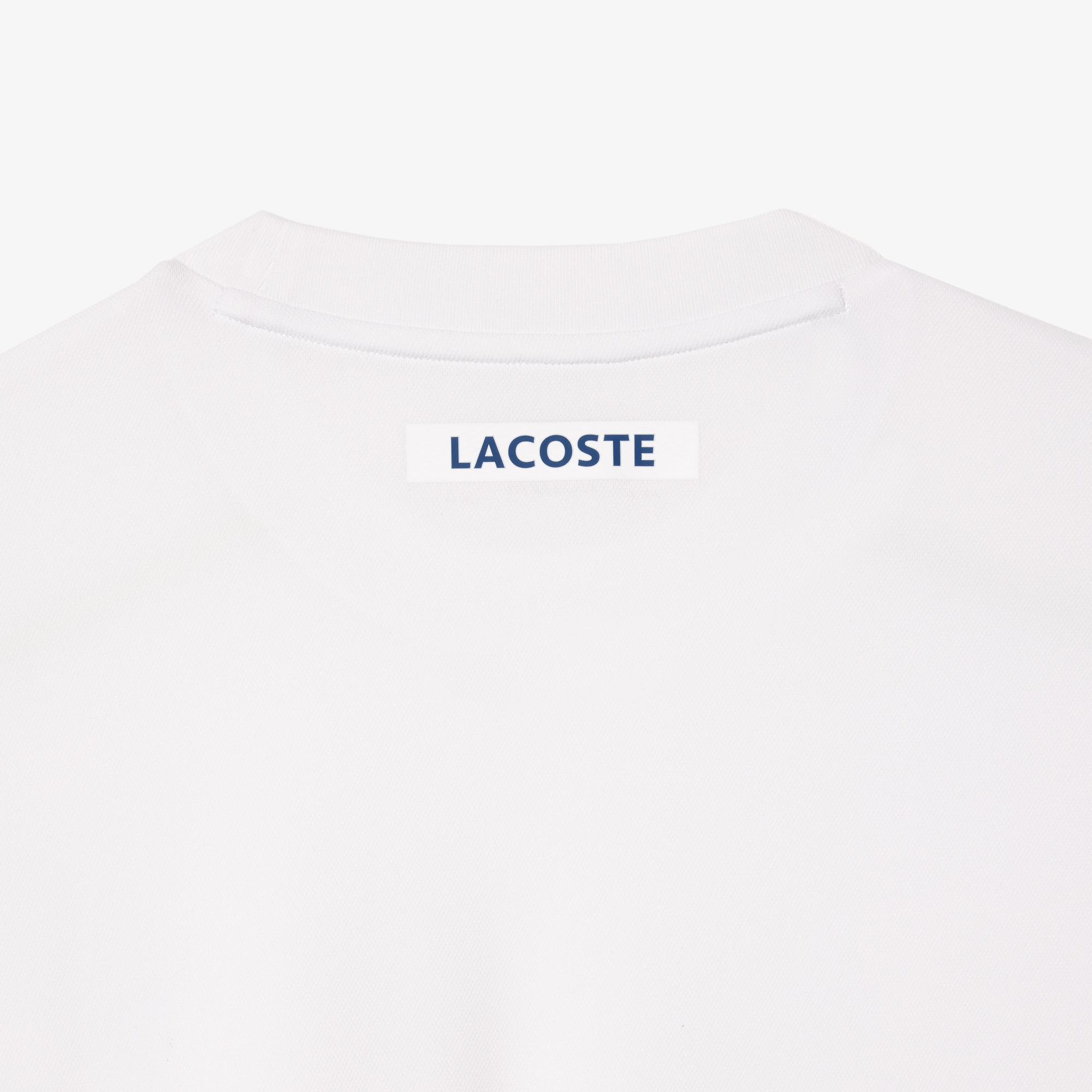 Lacoste Erkek Regular Fit Bisiklet Yaka Beyaz T-Shirt