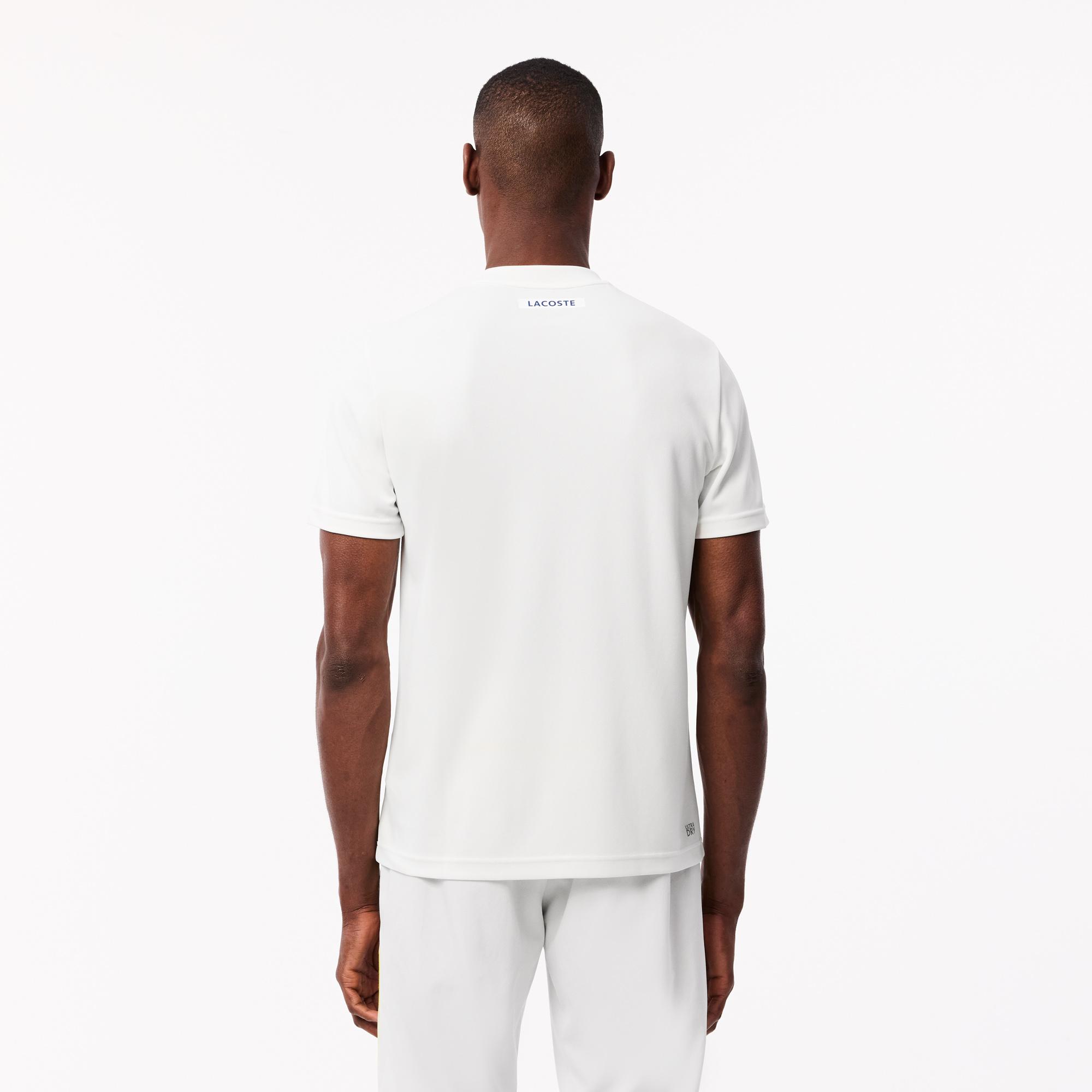 Lacoste Erkek Regular Fit Bisiklet Yaka Beyaz T-Shirt