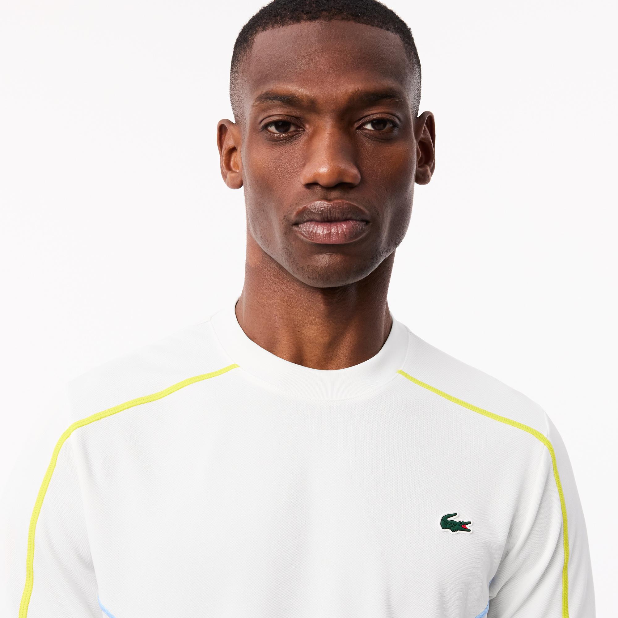 Lacoste Erkek Regular Fit Bisiklet Yaka Beyaz T-Shirt