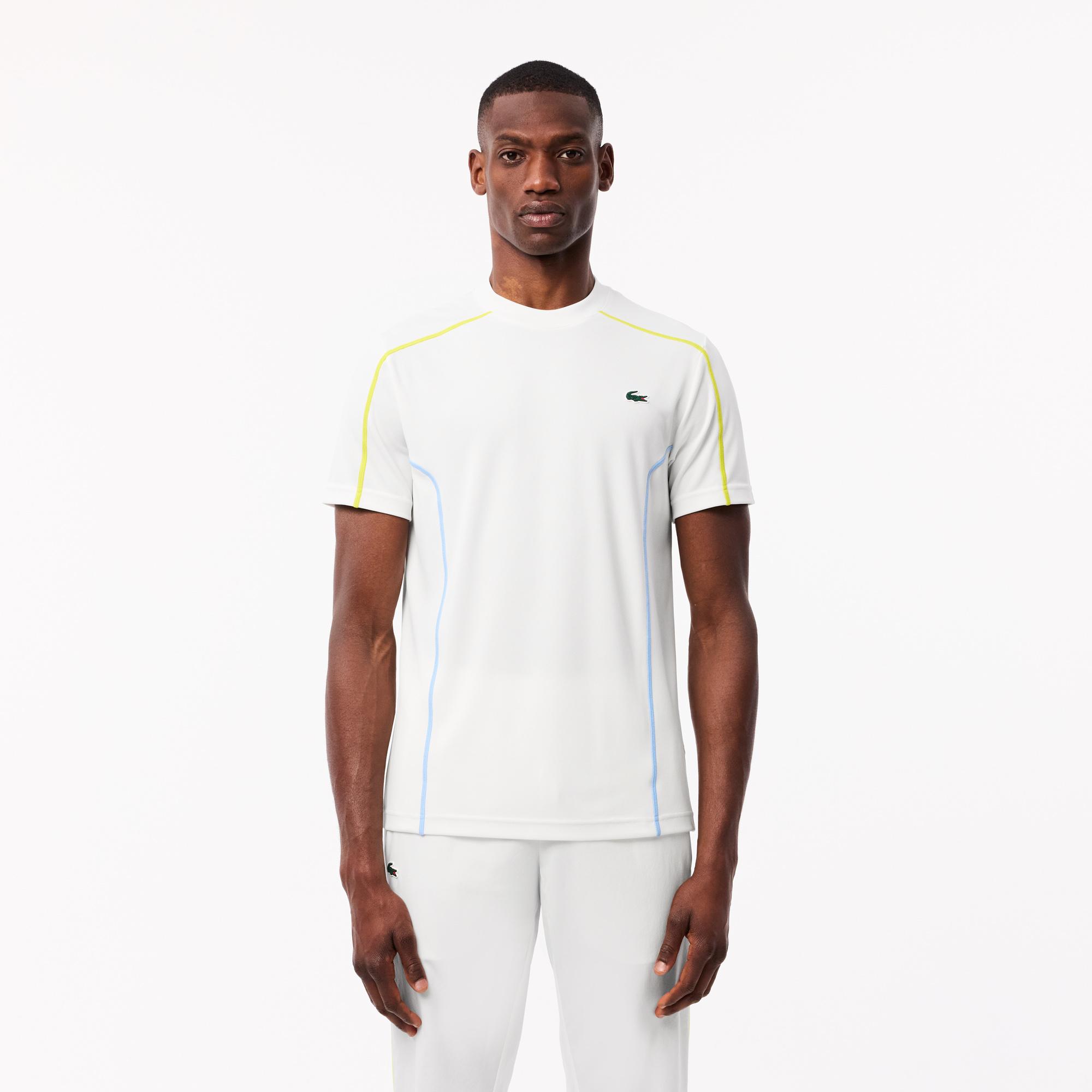 Lacoste Erkek Regular Fit Bisiklet Yaka Beyaz T-Shirt