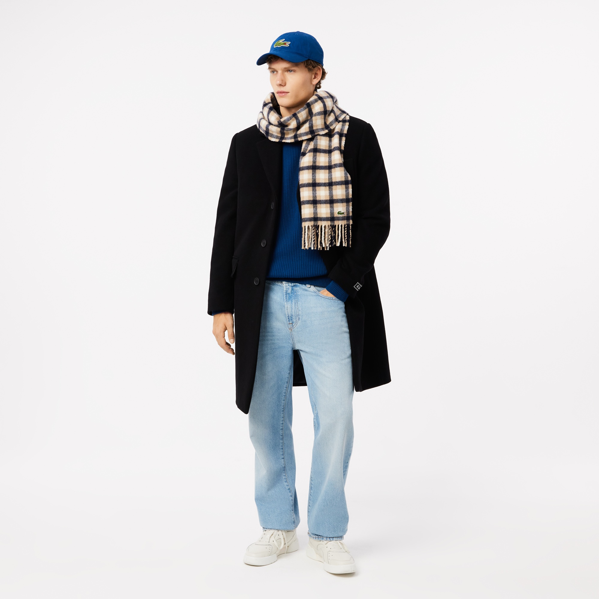 Lacoste Unisex Baskılı Koyu Mavi Şapka