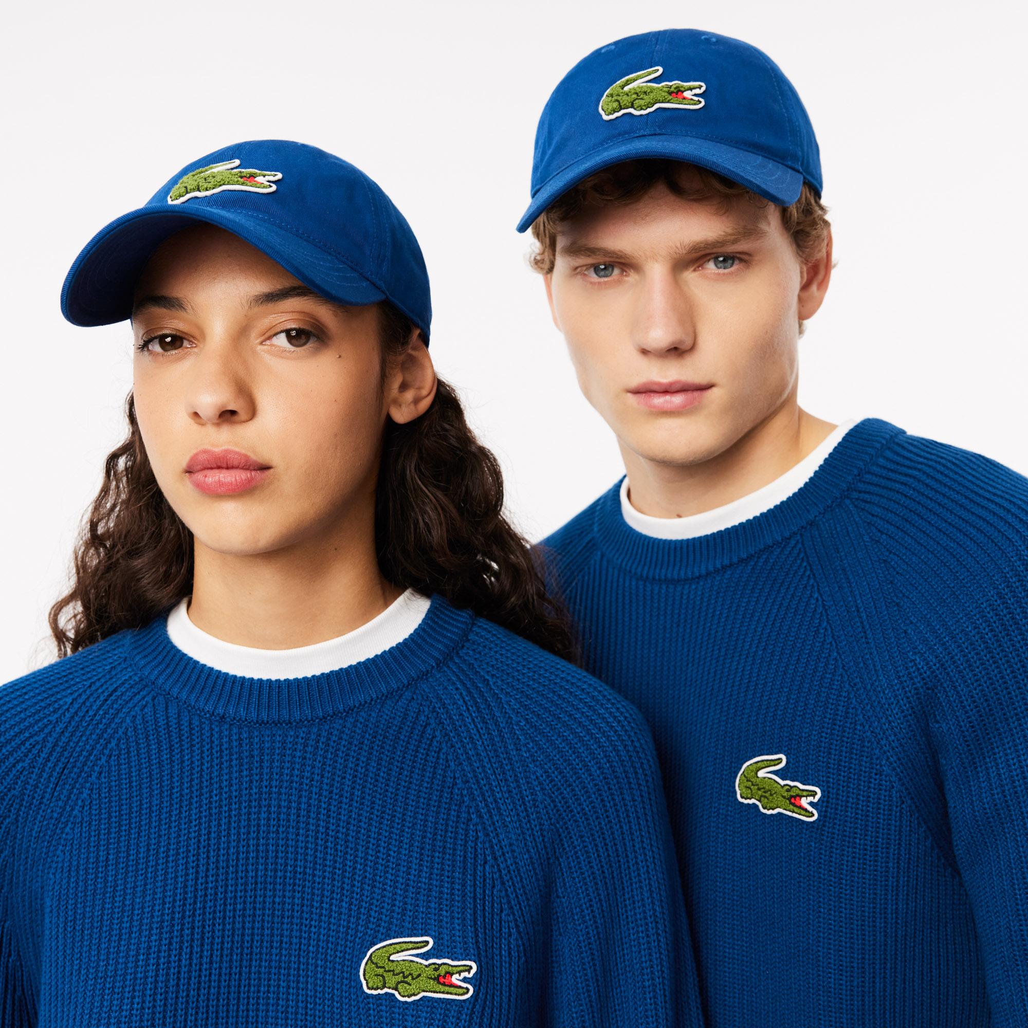 Lacoste Unisex Baskılı Koyu Mavi Şapka