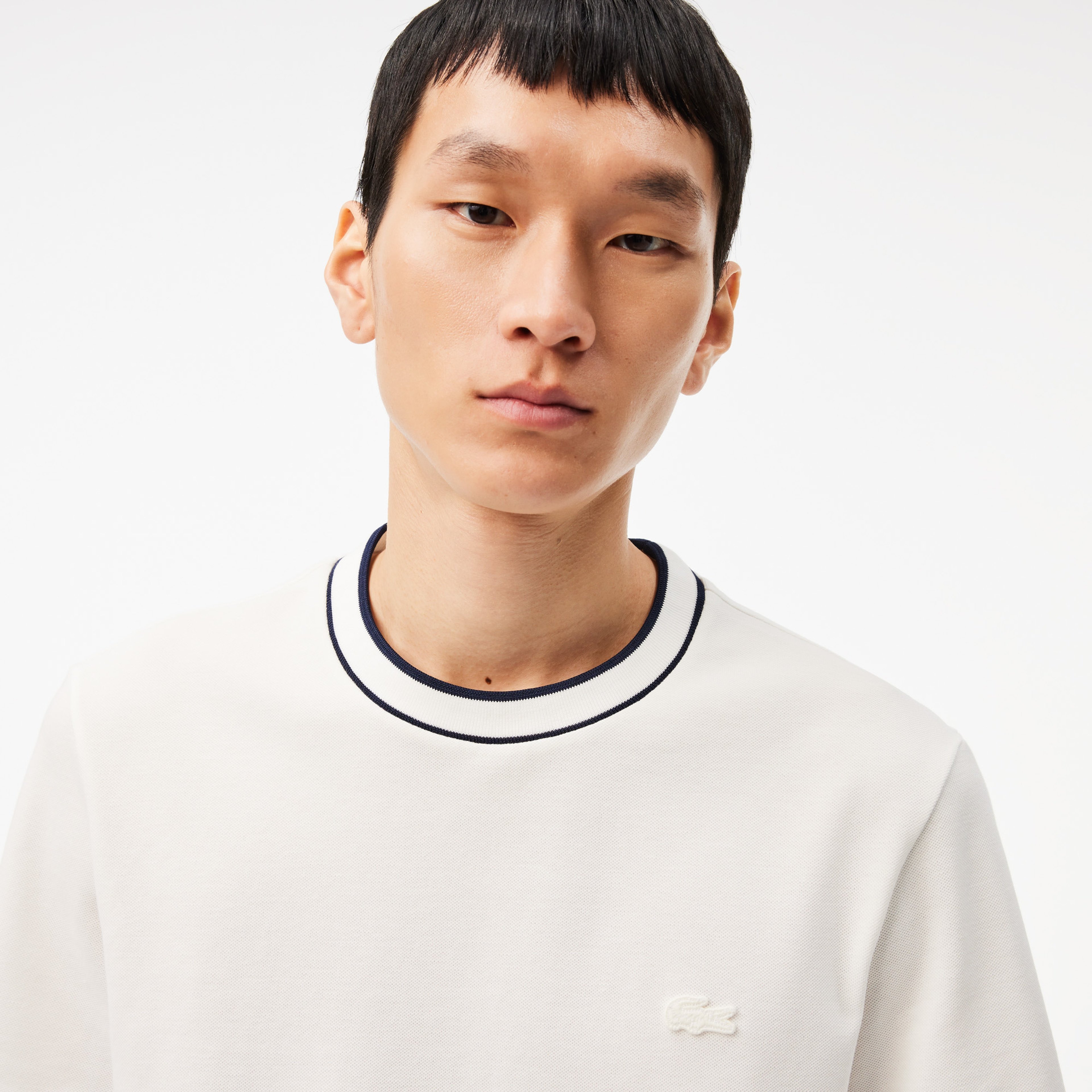 Erkek Regular Fit Bisiklet Yaka Beyaz T-Shirt Erkek Regular Fit Bisiklet Yaka Beyaz T-Shirt