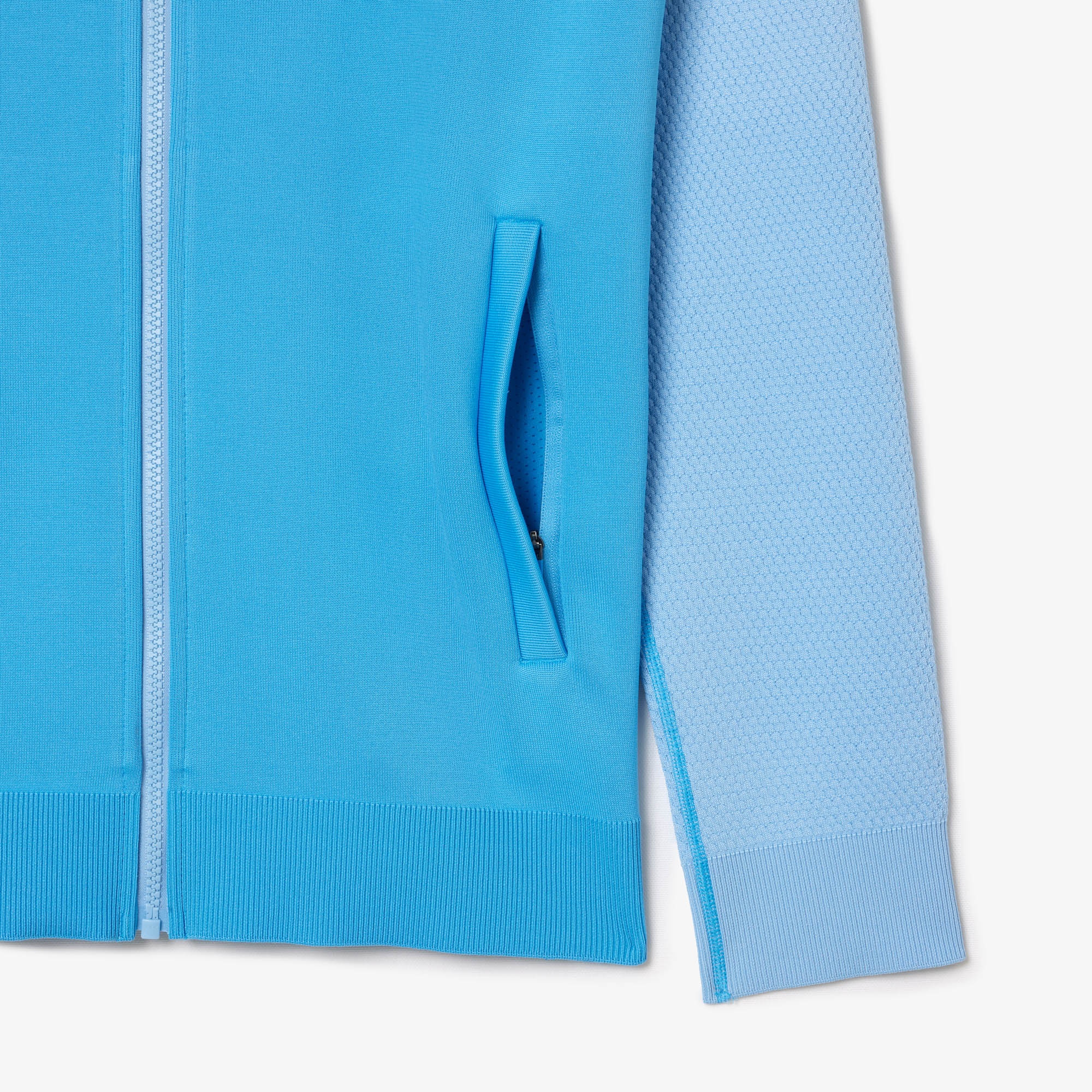 Lacoste X Novak Djokovic Erkek Regular Fit Fermuarlı Renk Bloklu Mavi Sweatshirt