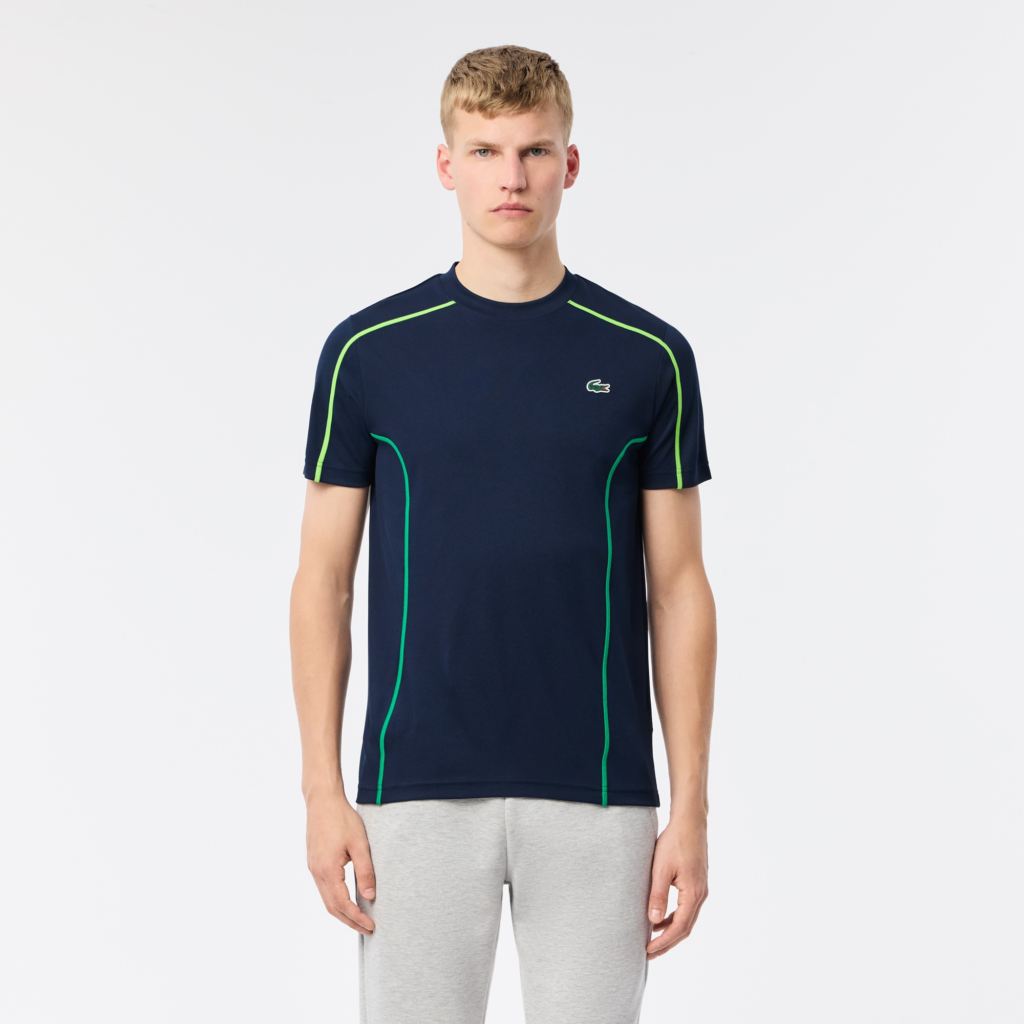 Lacoste Erkek Regular Fit Bisiklet Yaka Lacivert T-Shirt