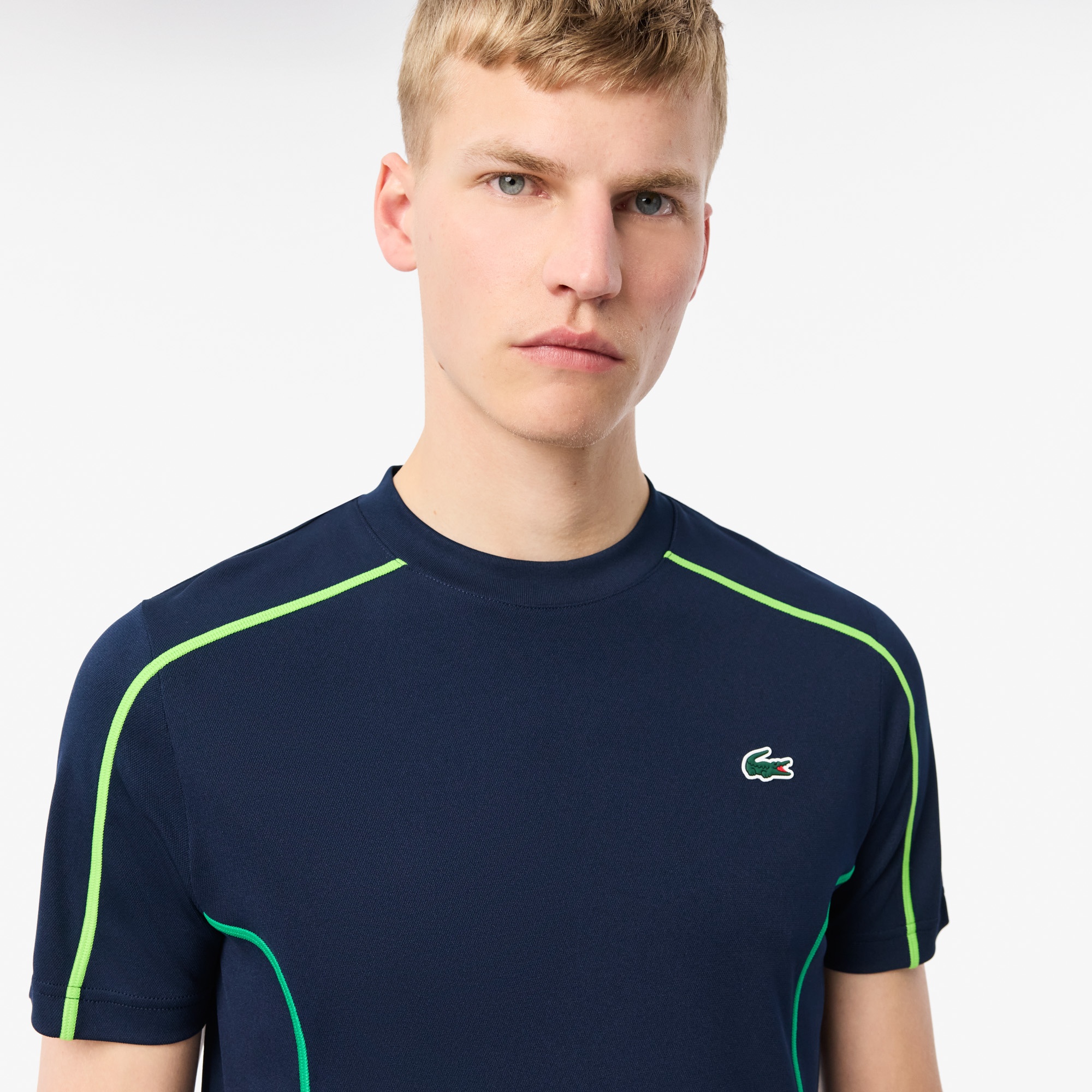 Lacoste Erkek Regular Fit Bisiklet Yaka Lacivert T-Shirt
