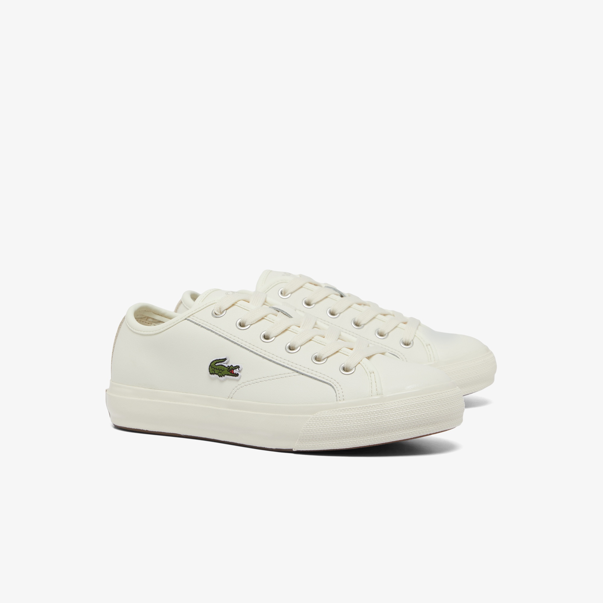 Lacoste Backcourt Kadın Krem Sneaker