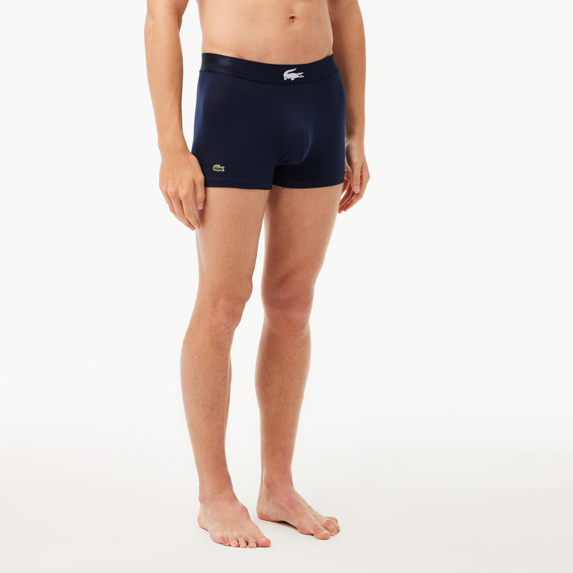 Lacoste Core Erkek 3'lü Yeşil Boxer görsel 4
