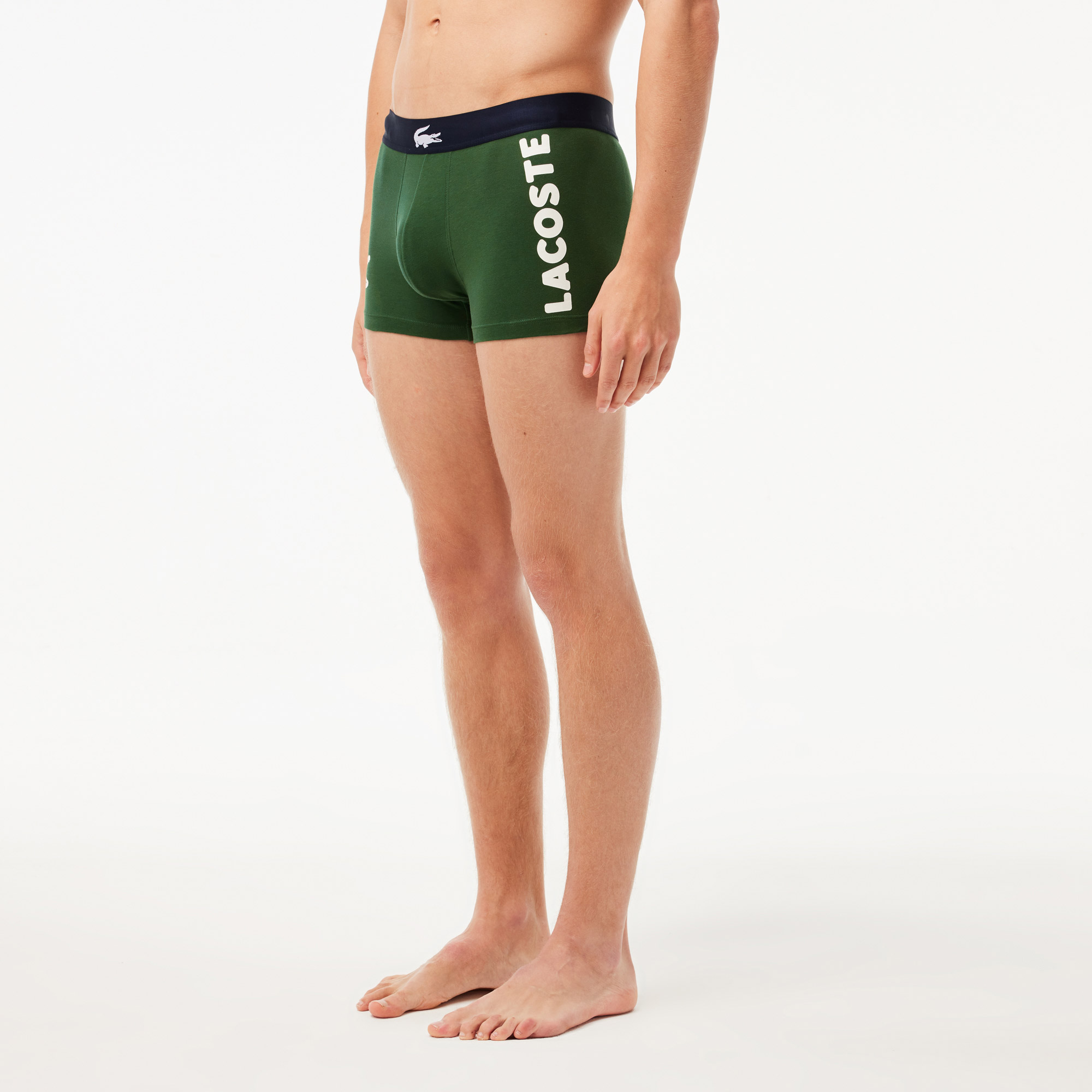 Lacoste Core Erkek 3'lü Yeşil Boxer görsel 3