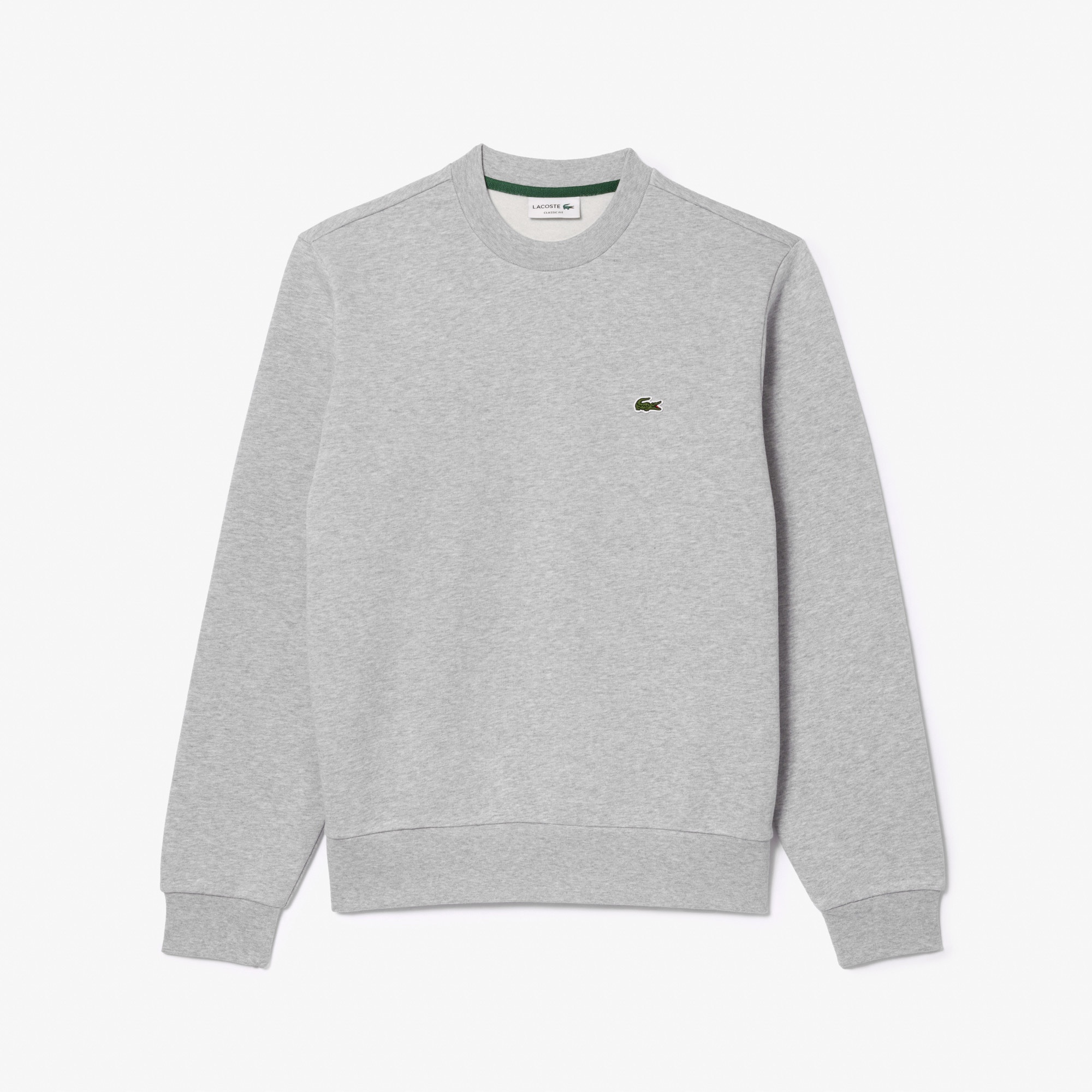 Lacoste Erkek Classic Fit Bisiklet Yaka Gri Sweatshirt