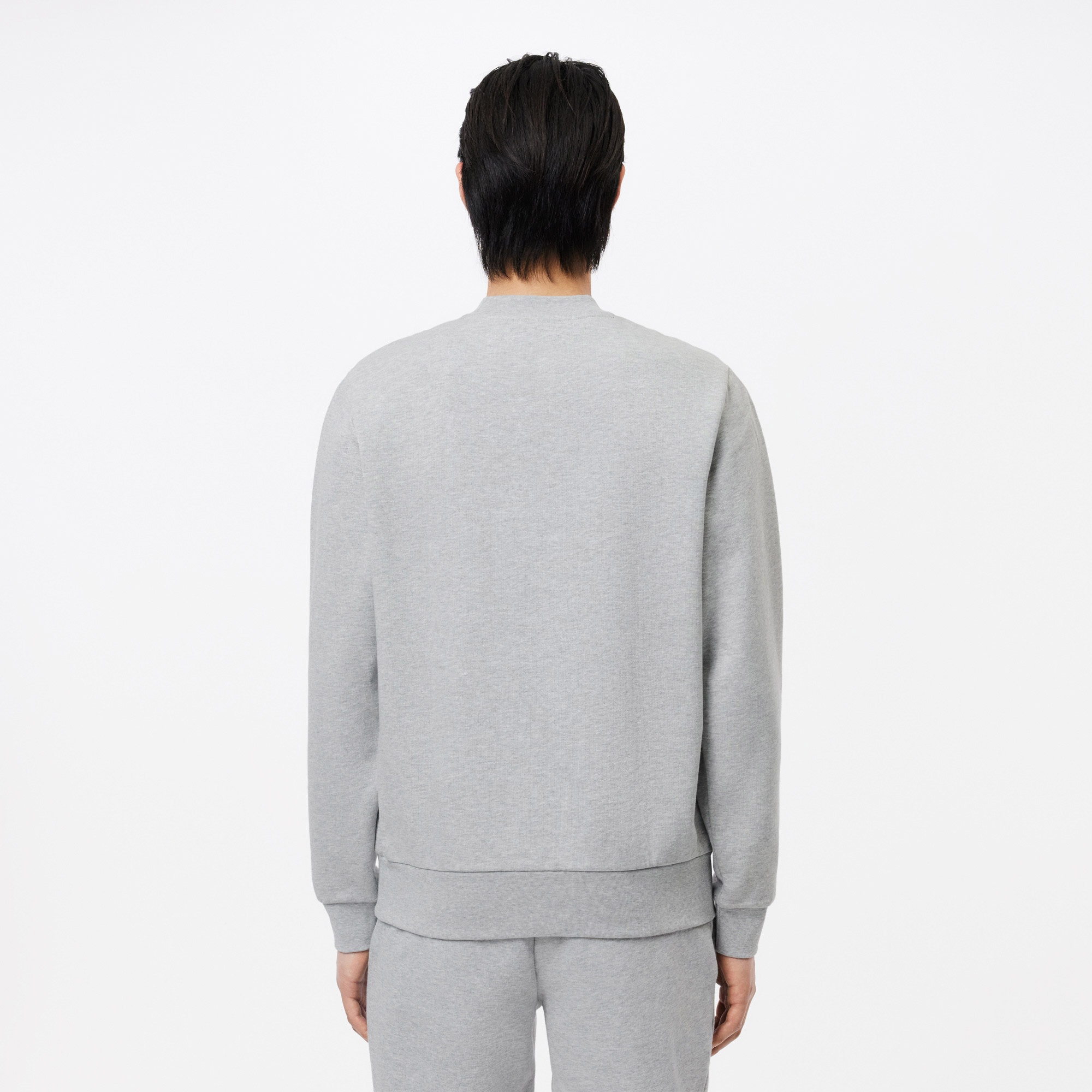 Lacoste Erkek Classic Fit Bisiklet Yaka Gri Sweatshirt