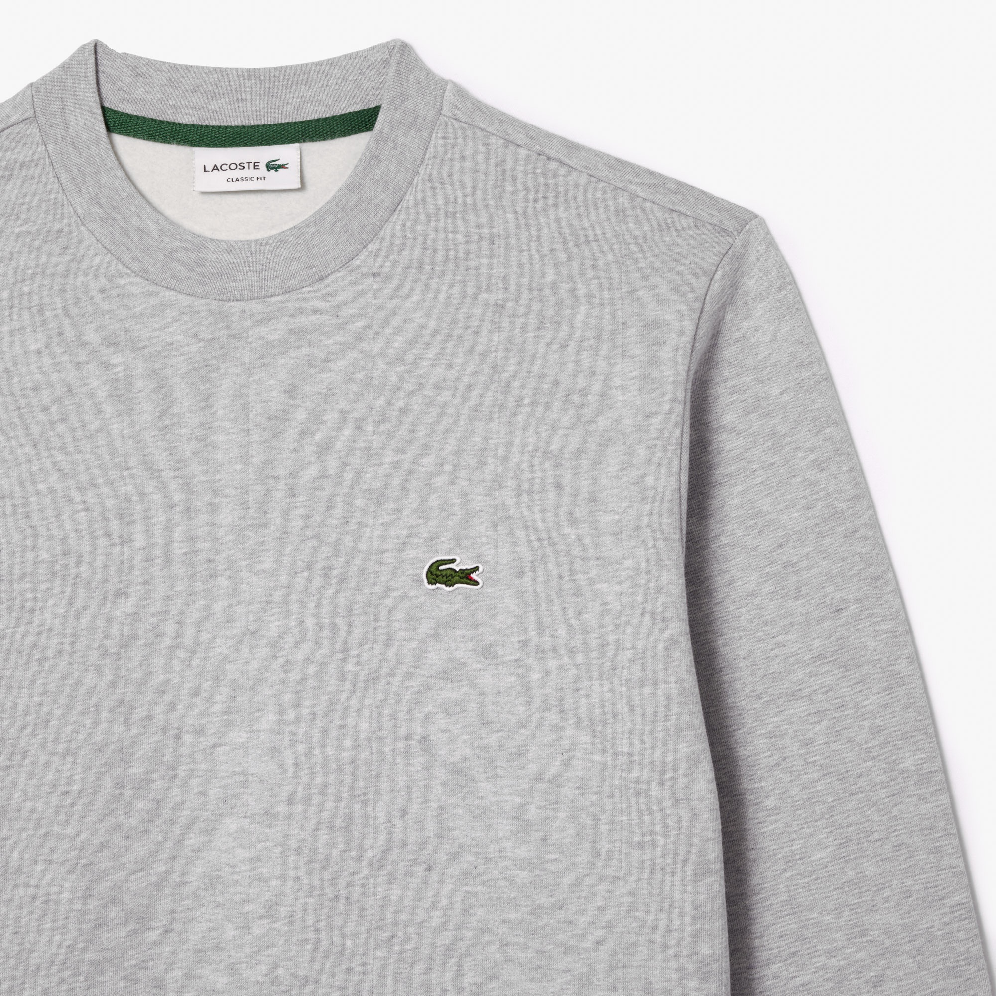 Lacoste Erkek Classic Fit Bisiklet Yaka Gri Sweatshirt
