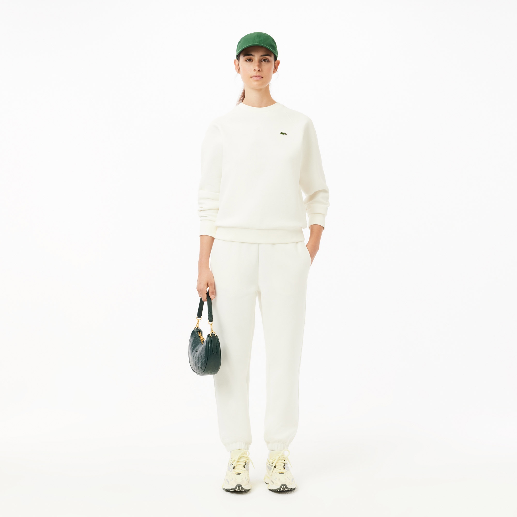 Lacoste Kadın Regular Fit Beyaz Eşofman Altı