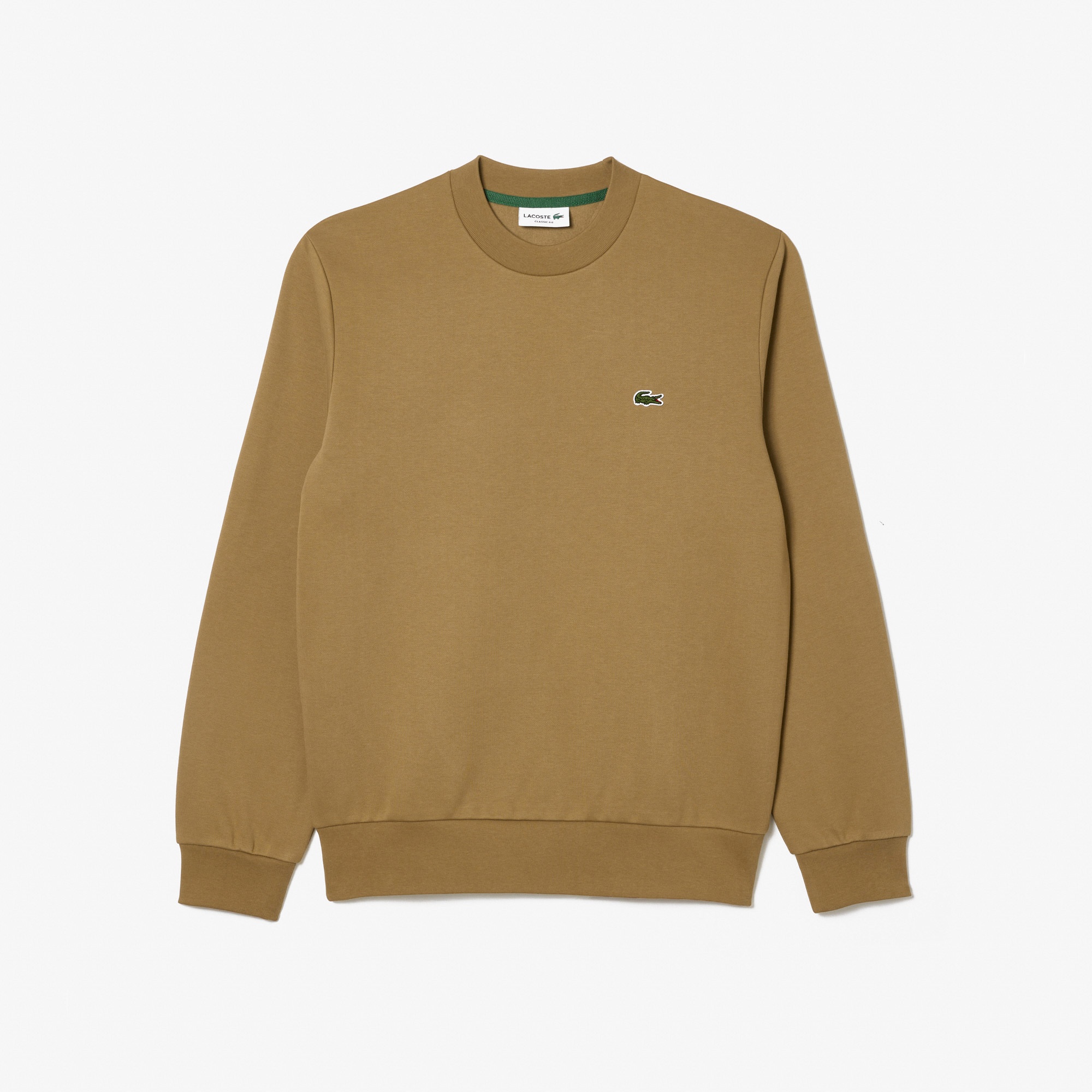 Lacoste Erkek Classic Fit Bisiklet Yaka Kahverengi Sweatshirt
