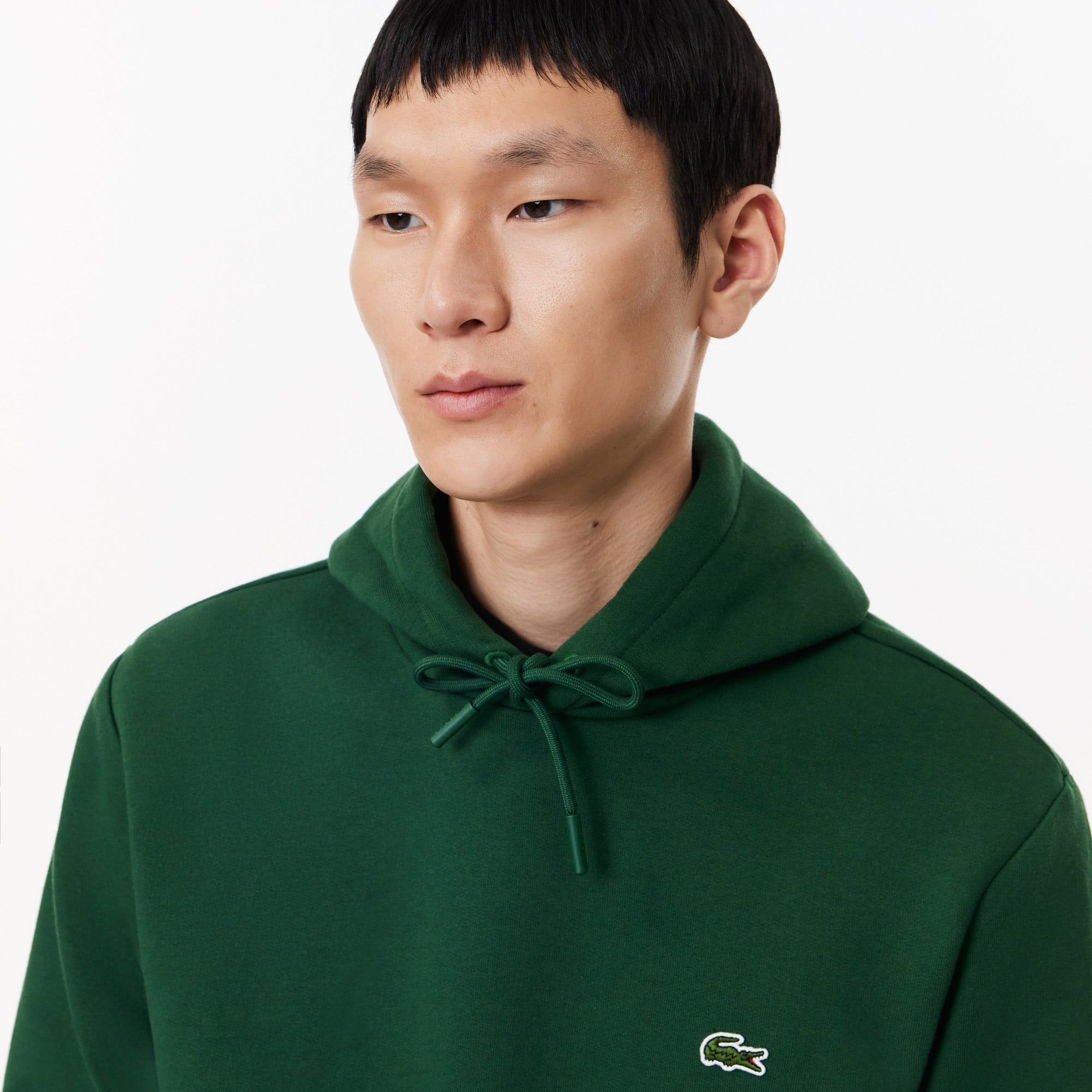 Lacoste Erkek Classic Fit Kapüşonlu Yeşil Sweatshirt