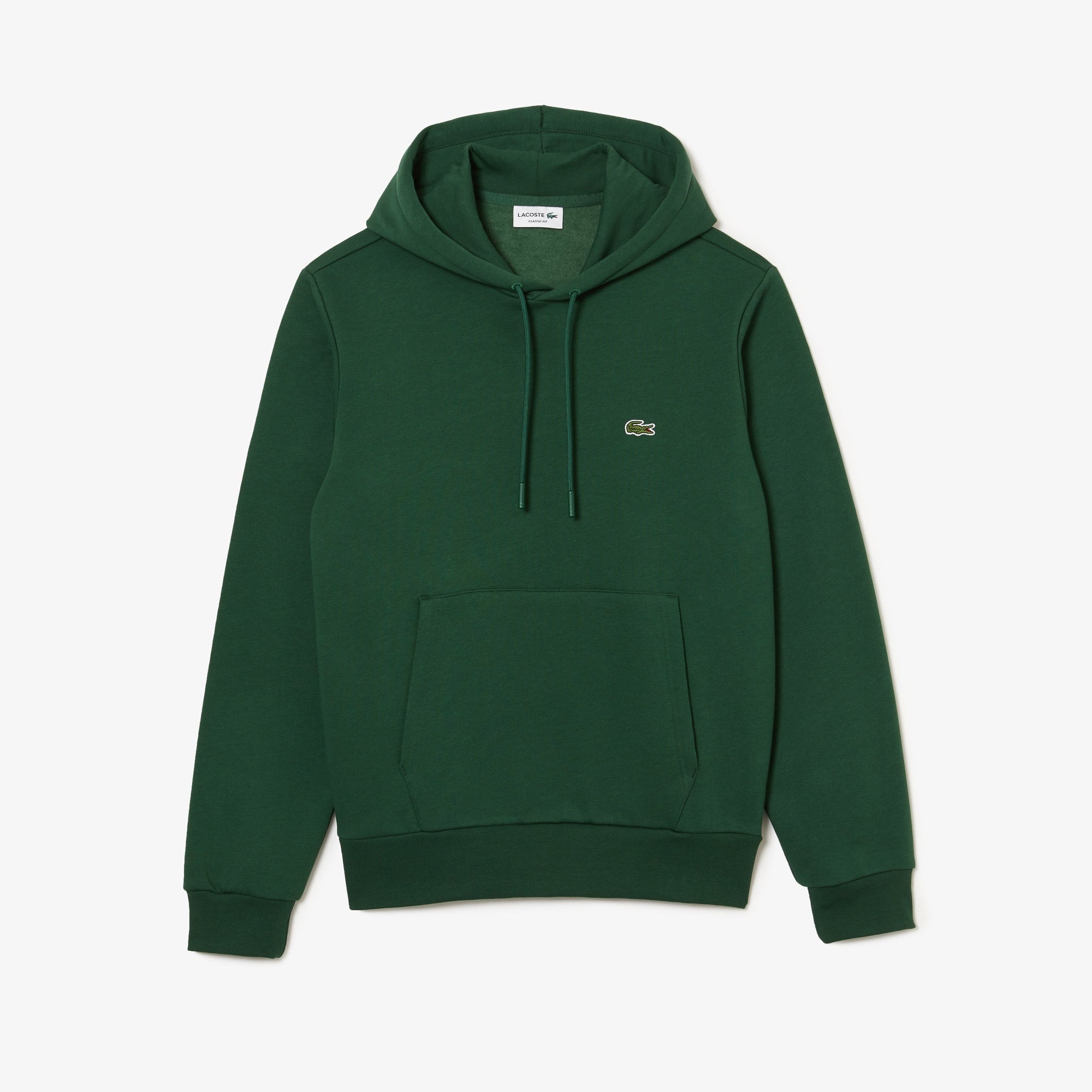 Lacoste Erkek Classic Fit Kapüşonlu Yeşil Sweatshirt