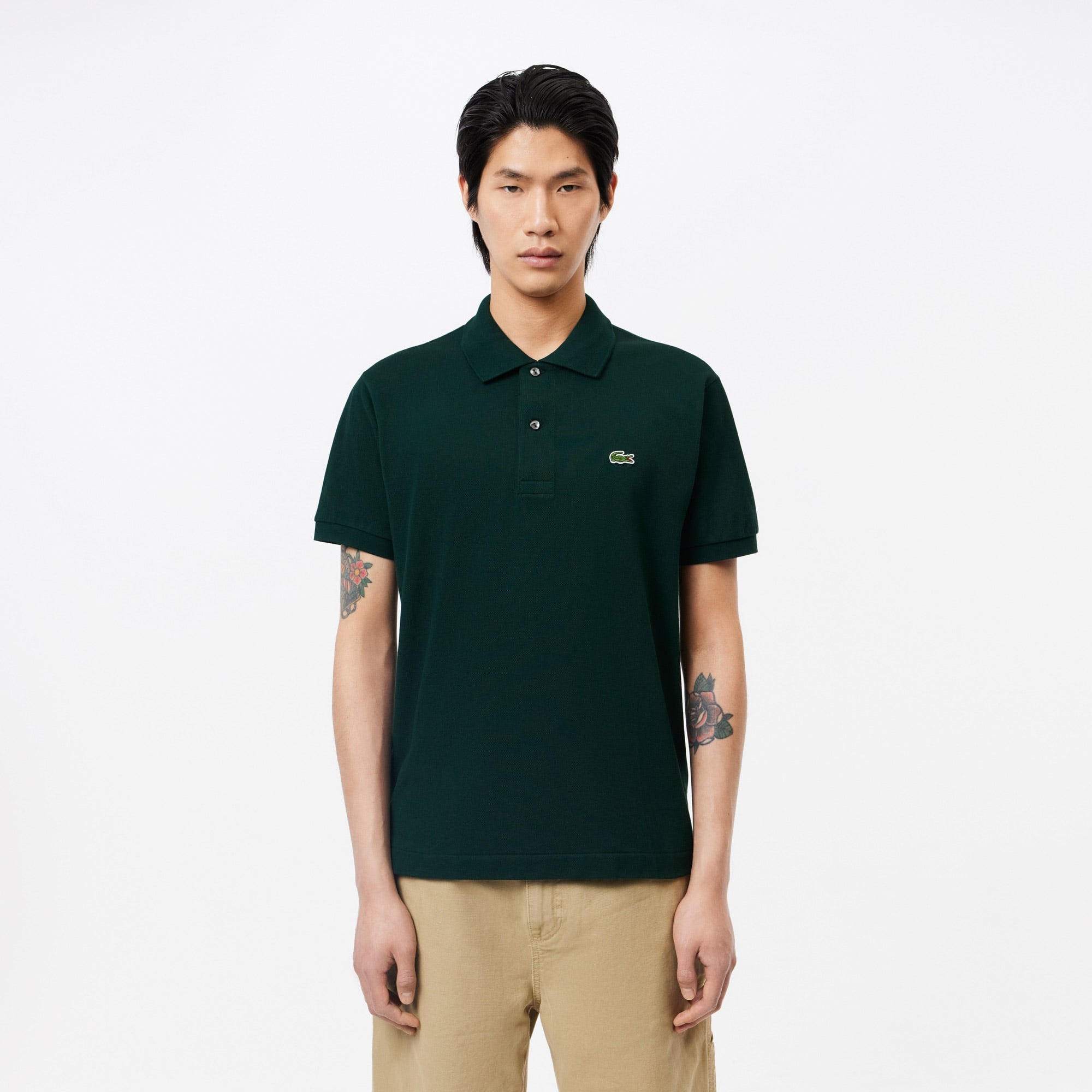 L.12.12 Erkek Classic Fit Koyu Yeşil Polo L1212-YZP | Lacoste