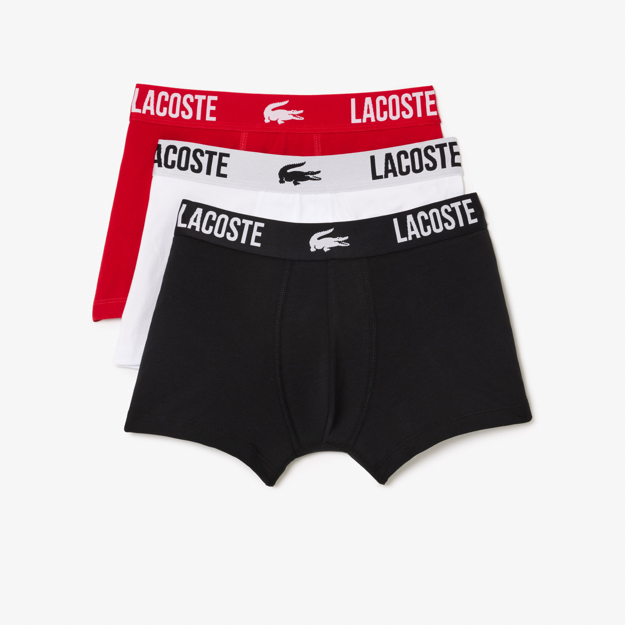 Lacoste Erkek 3'lü Renkli Boxer görsel 5