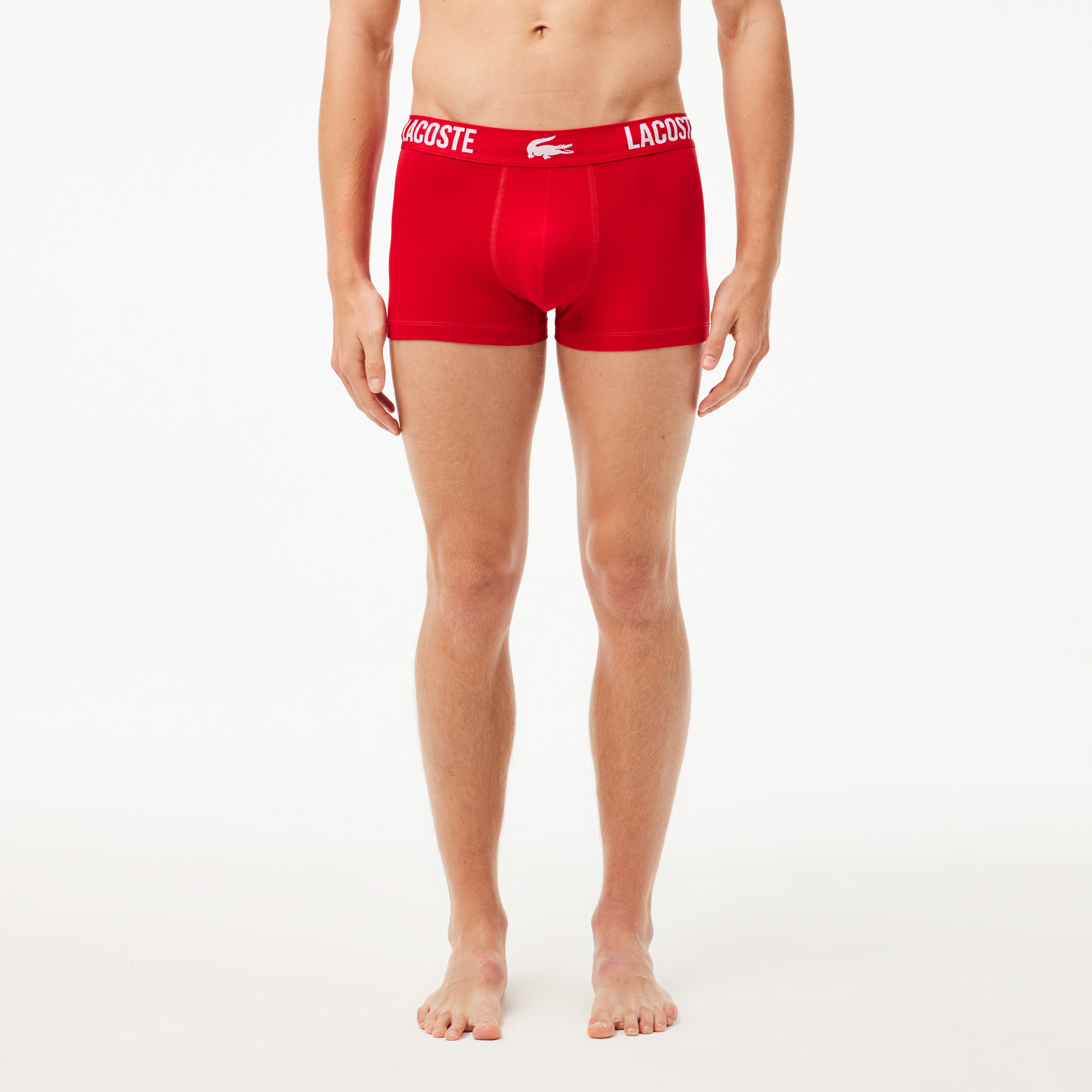 Lacoste Erkek 3'lü Renkli Boxer görsel 4