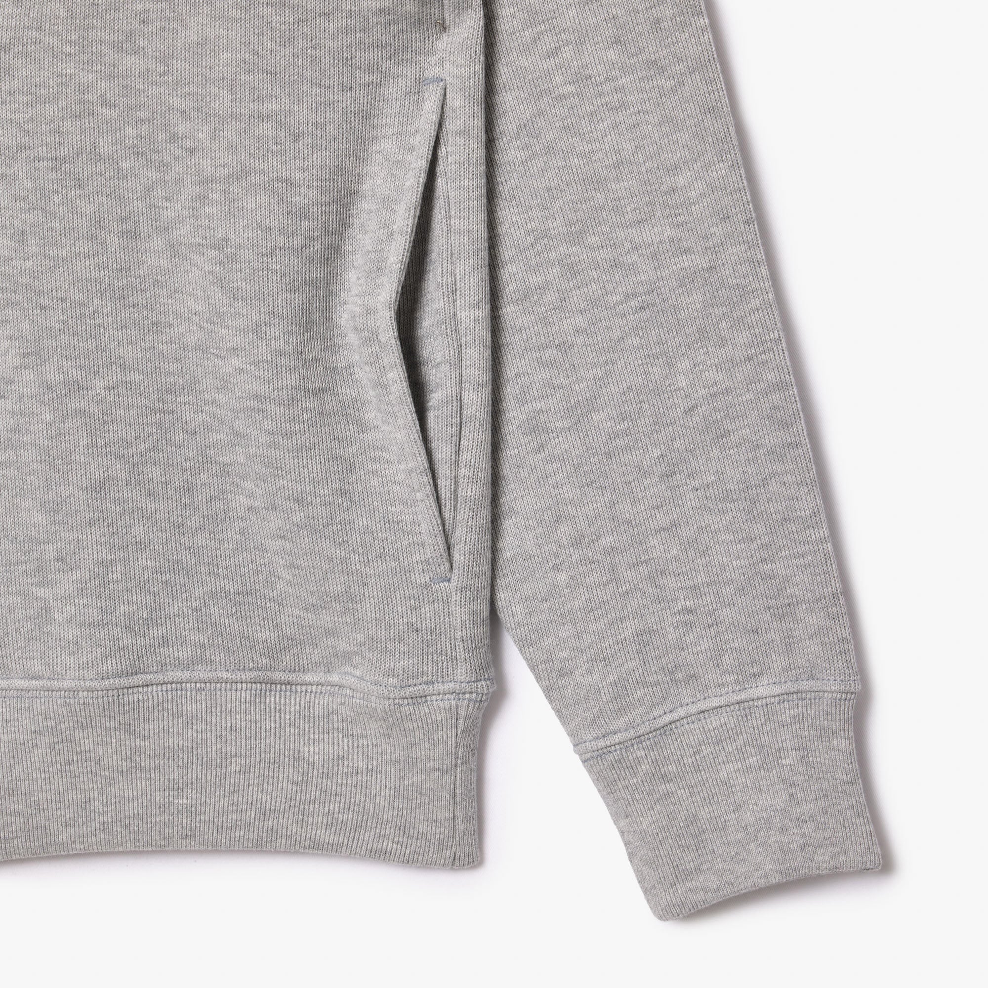 Erkek Classic Fit Yarım Fermuarlı Gri Sweatshirt