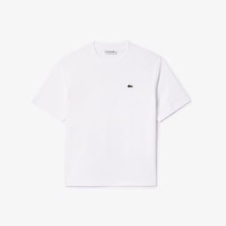 Kadın Relaxed Fit Bisiklet Yaka Beyaz T-Shirt Beyaz