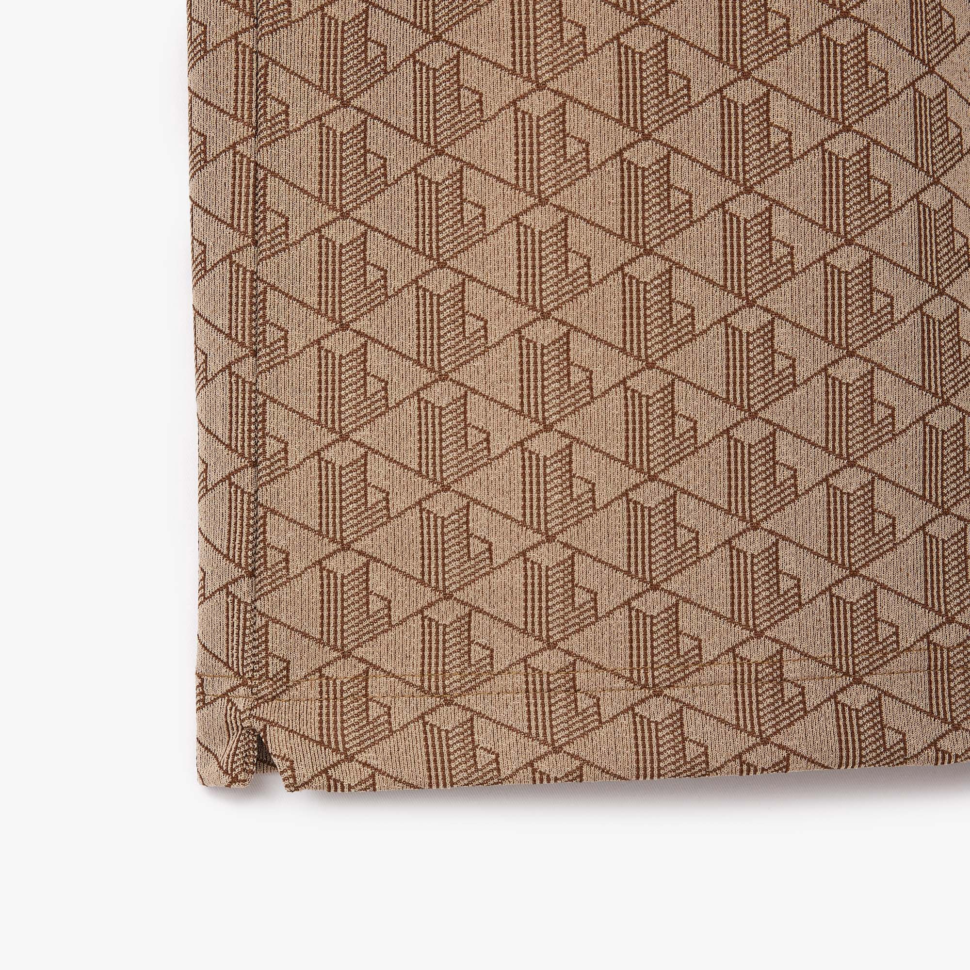 Lacoste Monogram Erkek Classic Fit Kahverengi Polo