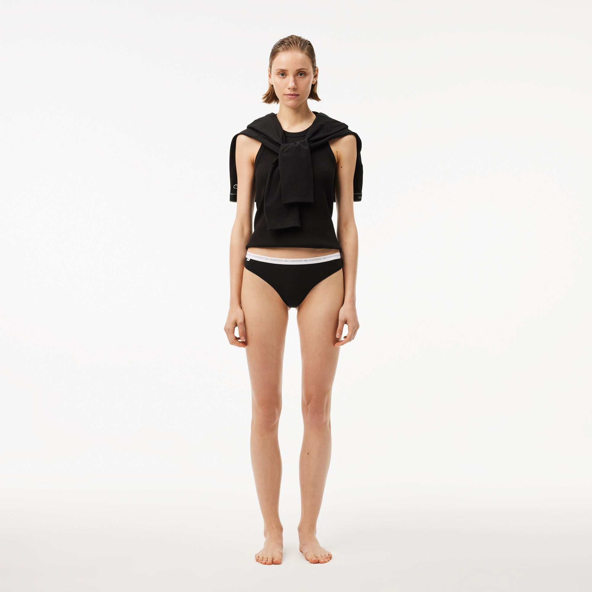 Kadın Regular Fit 3'lü Siyah Külot