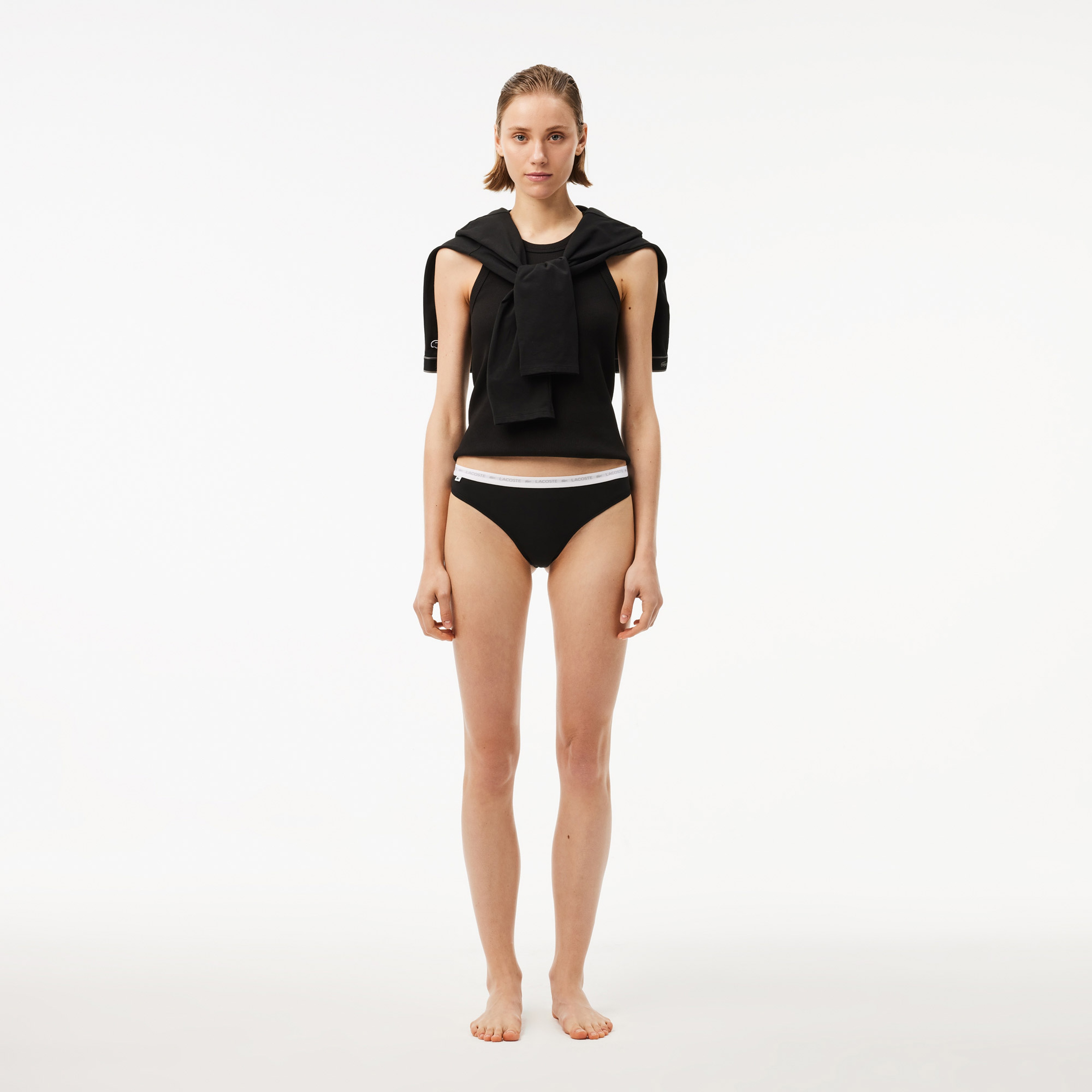 Kadın Regular Fit 3'lü Siyah Külot