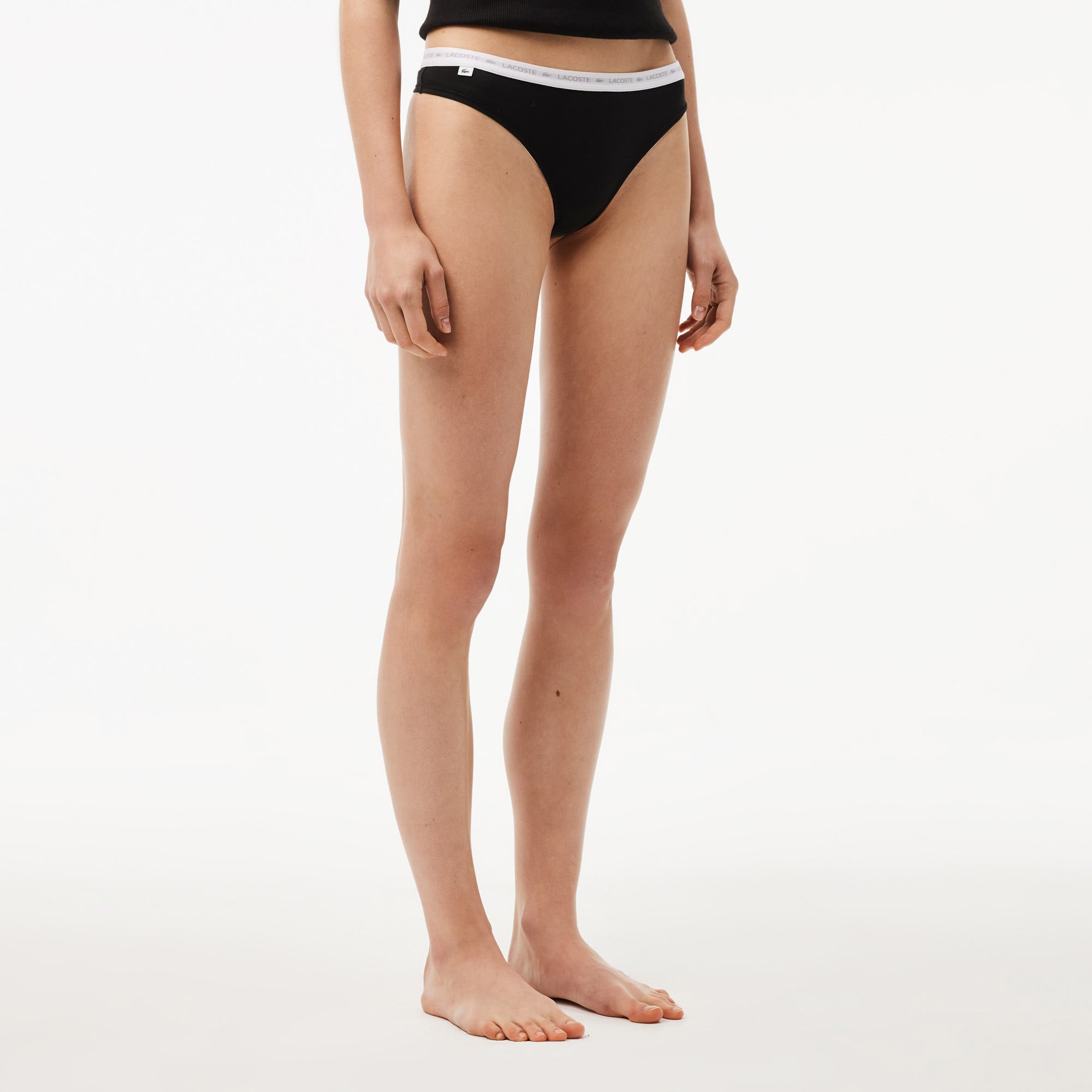 Lacoste Kadın Regular Fit 3'lü Renkli Külot görsel 2