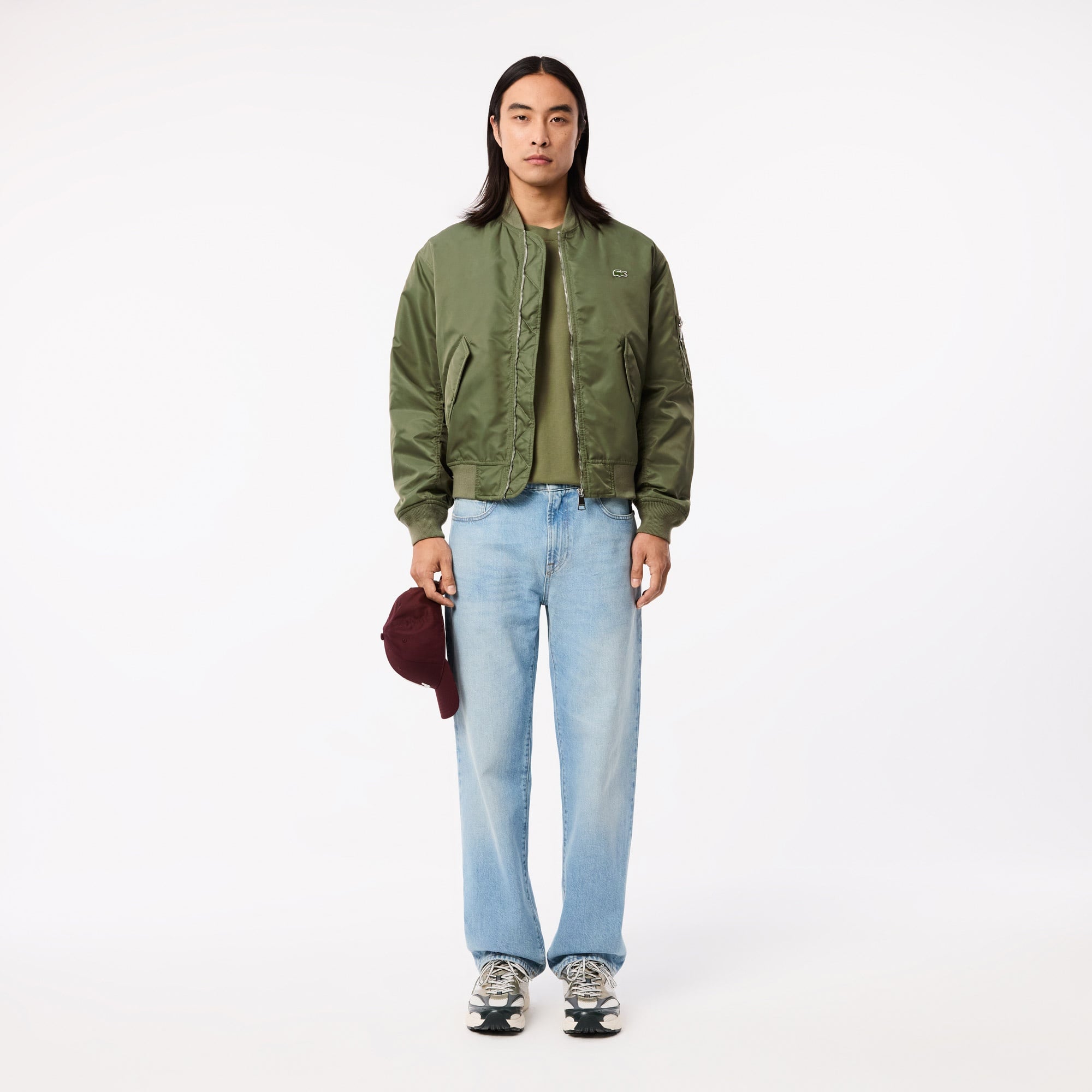 Erkek Classic Fit Bisiklet Yaka Haki T-Shirt