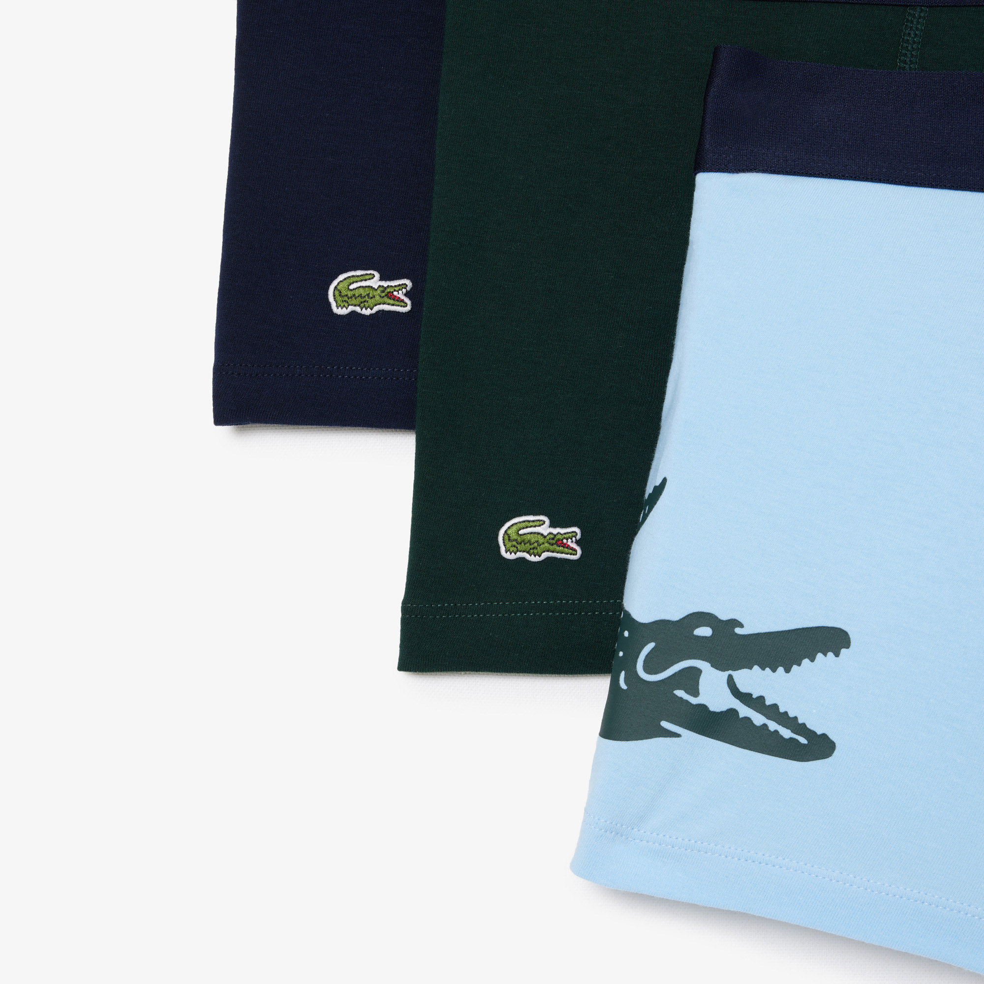 Lacoste Erkek 3'lü Renkli Boxer görsel 8