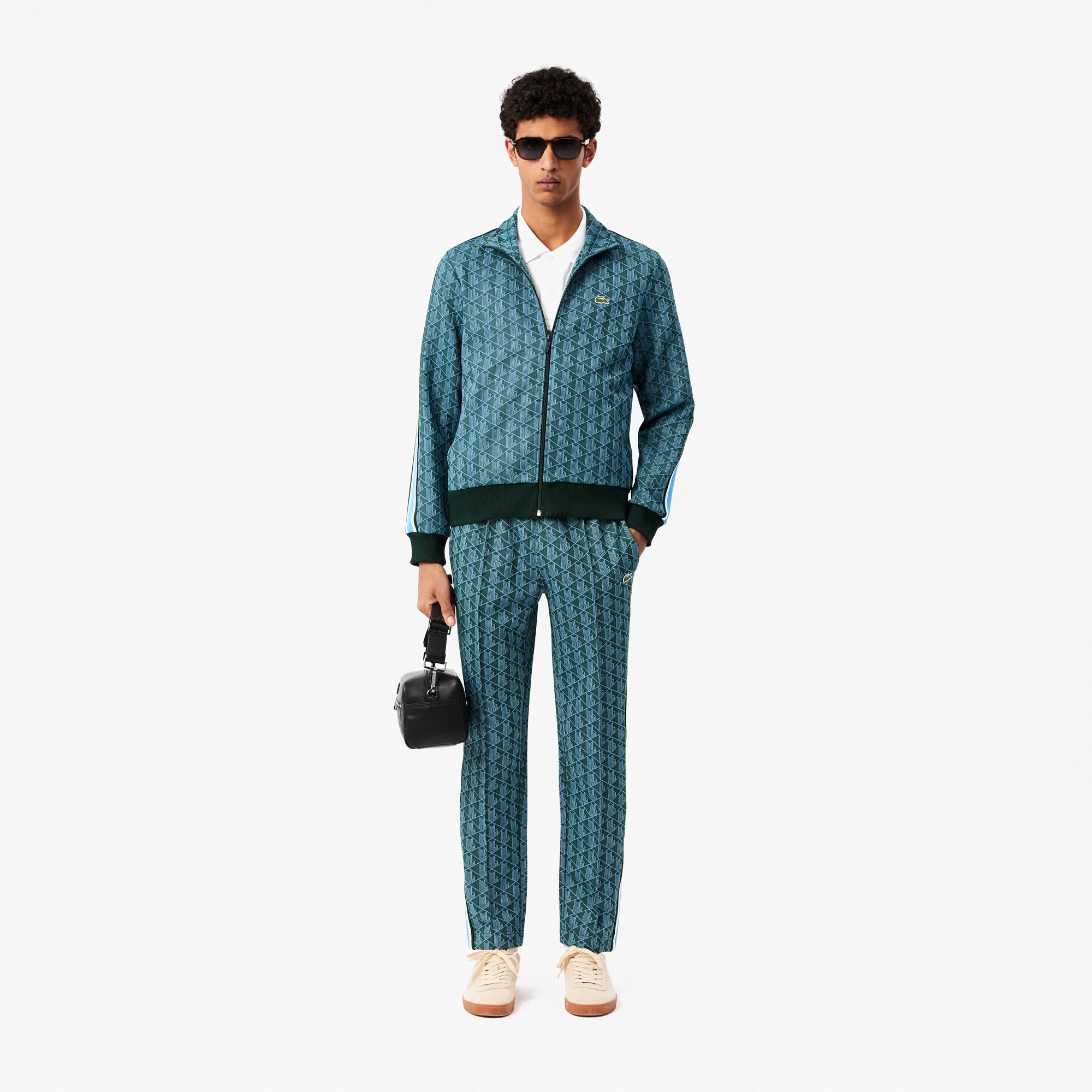 Lacoste Paris Erkek Regular Fit Monogram Yeşil Eşofman Altı