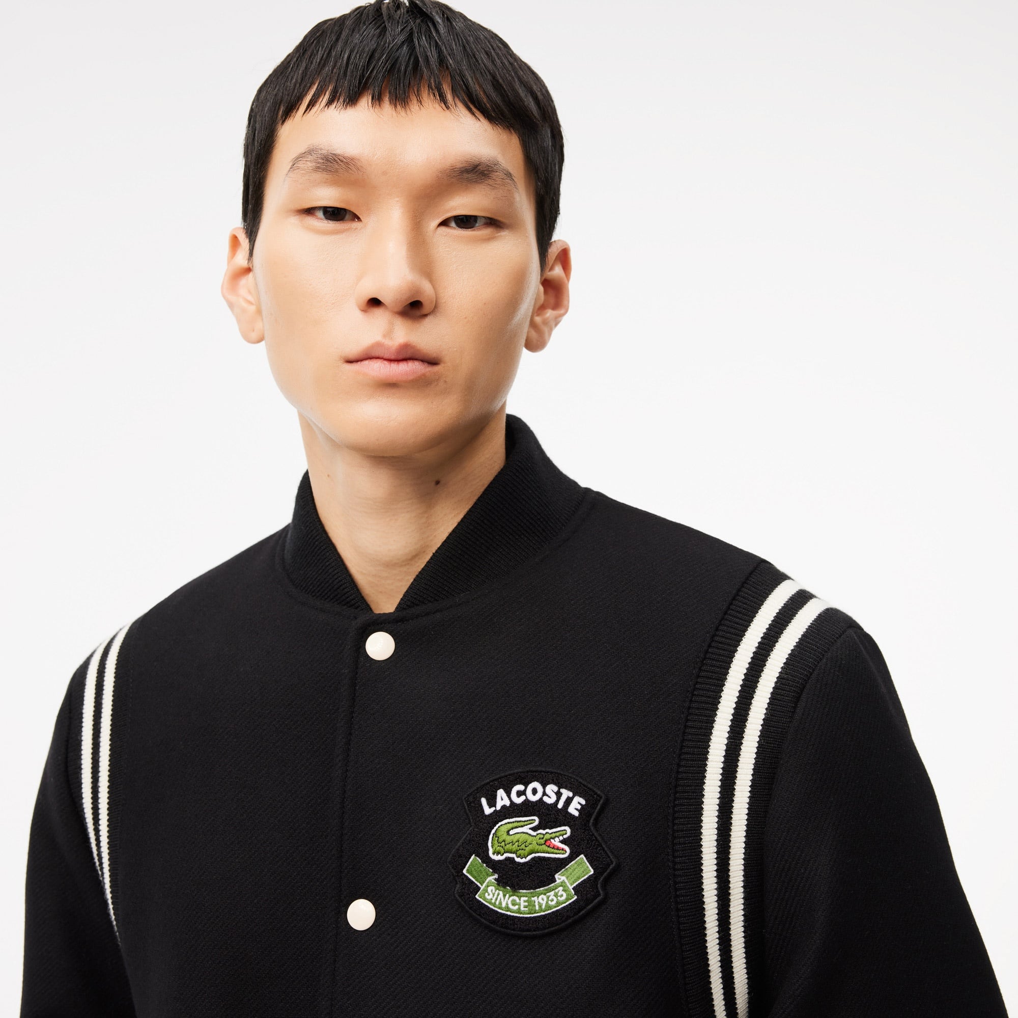 Lacoste Erkek Hakim Yaka Siyah Bomber Ceket