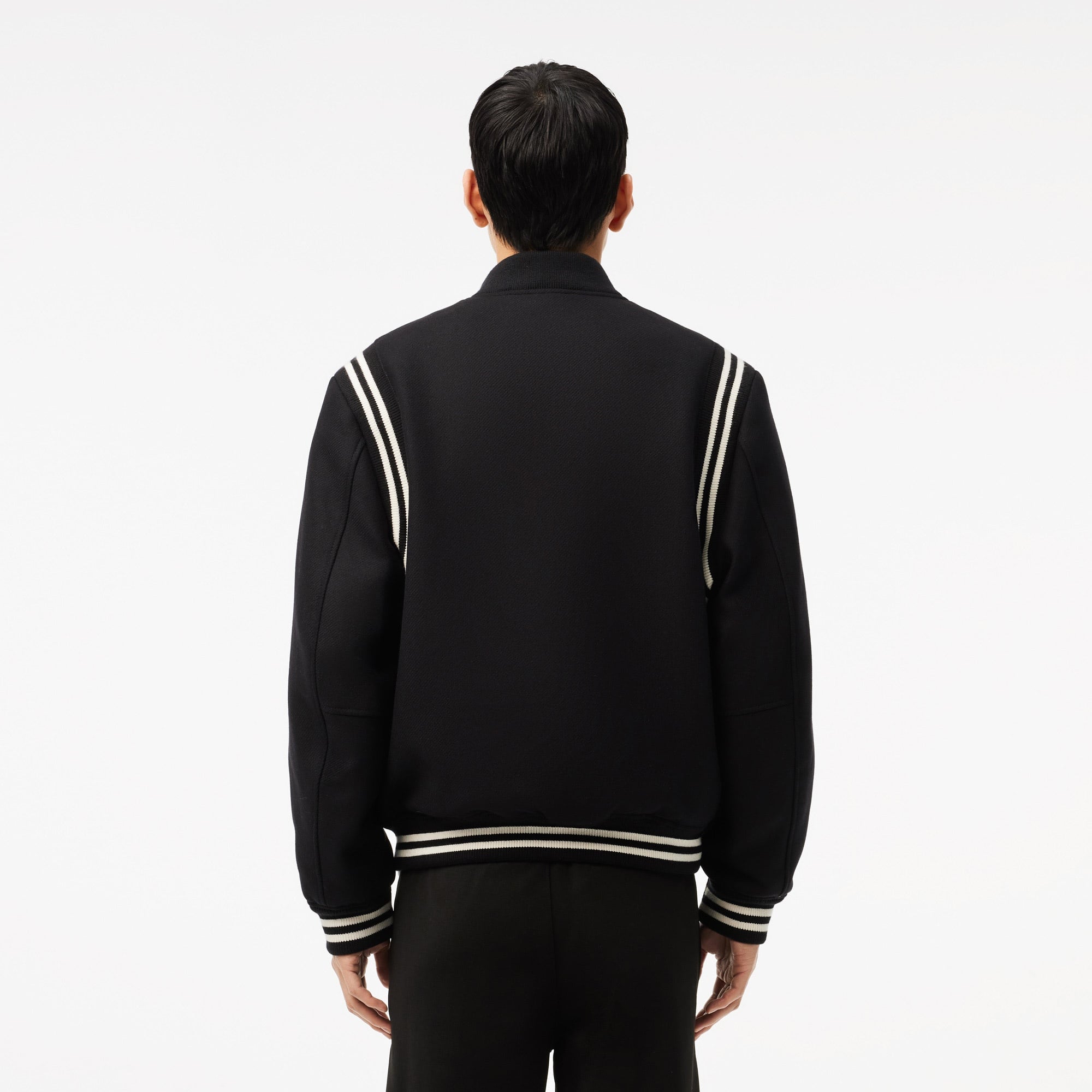 Lacoste Erkek Hakim Yaka Siyah Bomber Ceket