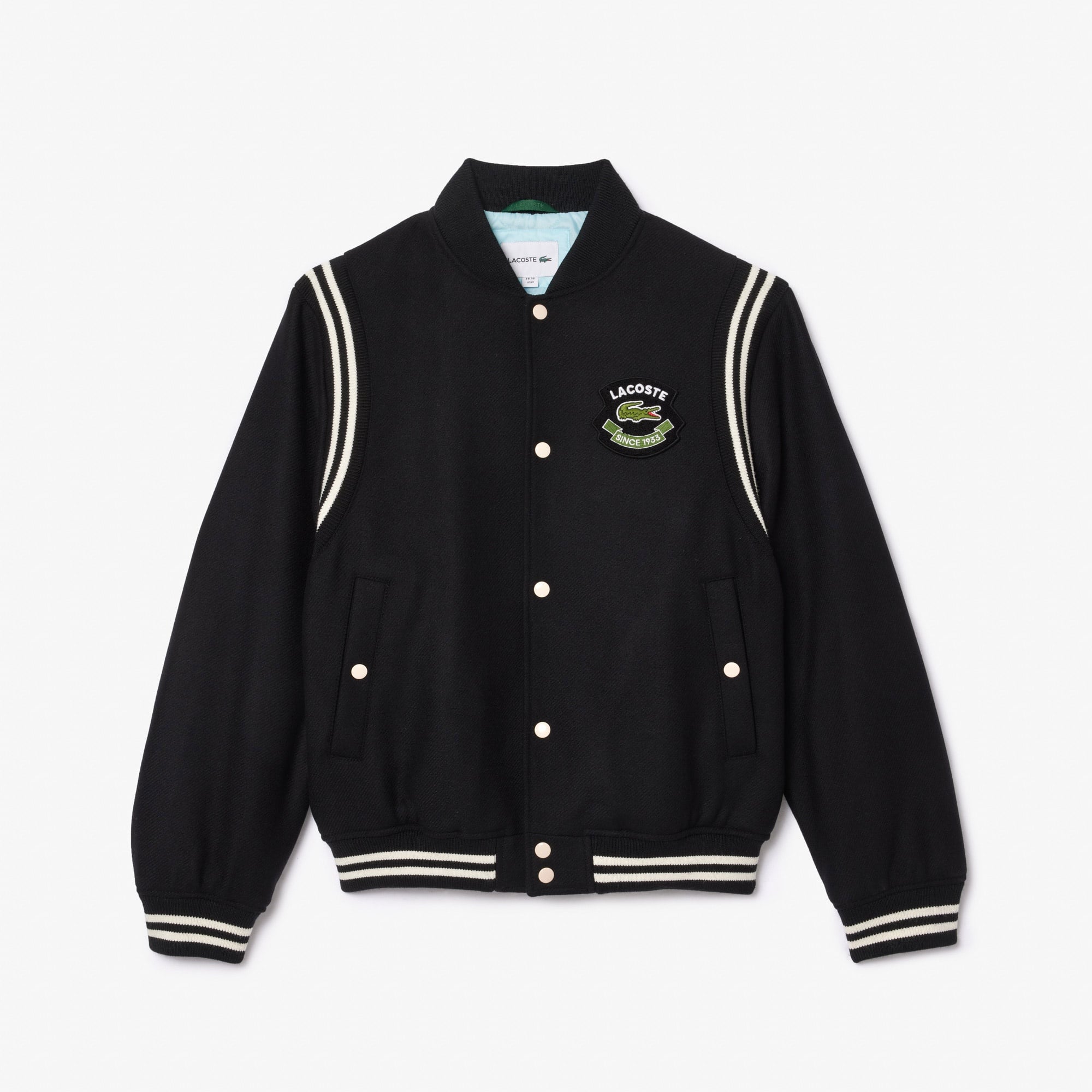Lacoste Erkek Hakim Yaka Siyah Bomber Ceket