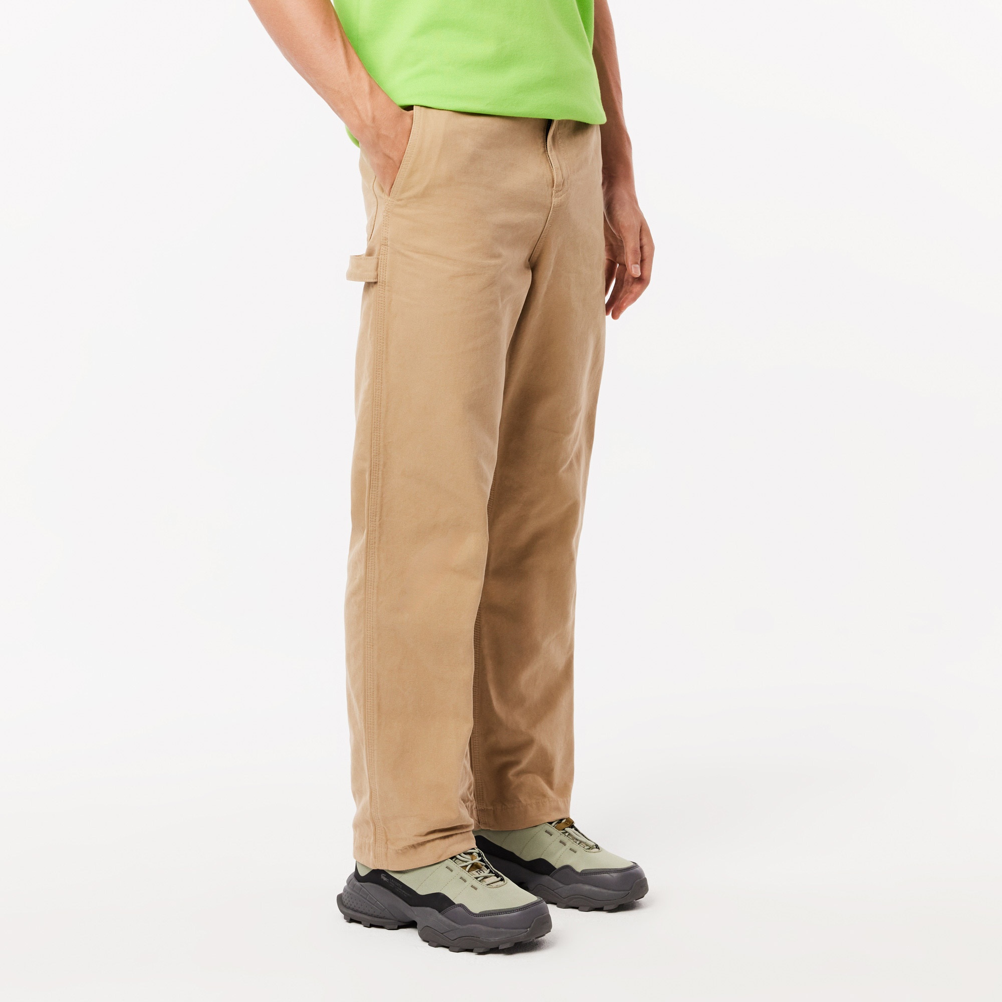 Lacoste Erkek Relaxed Fit Chino Bej Pantolon